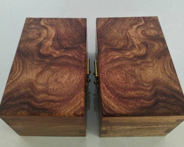 非洲花梨木首饰盒两个一起