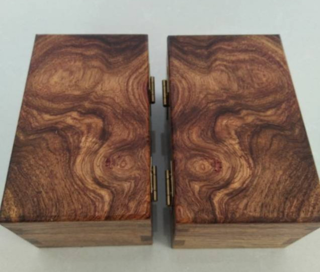 非洲花梨木首饰盒两个一起