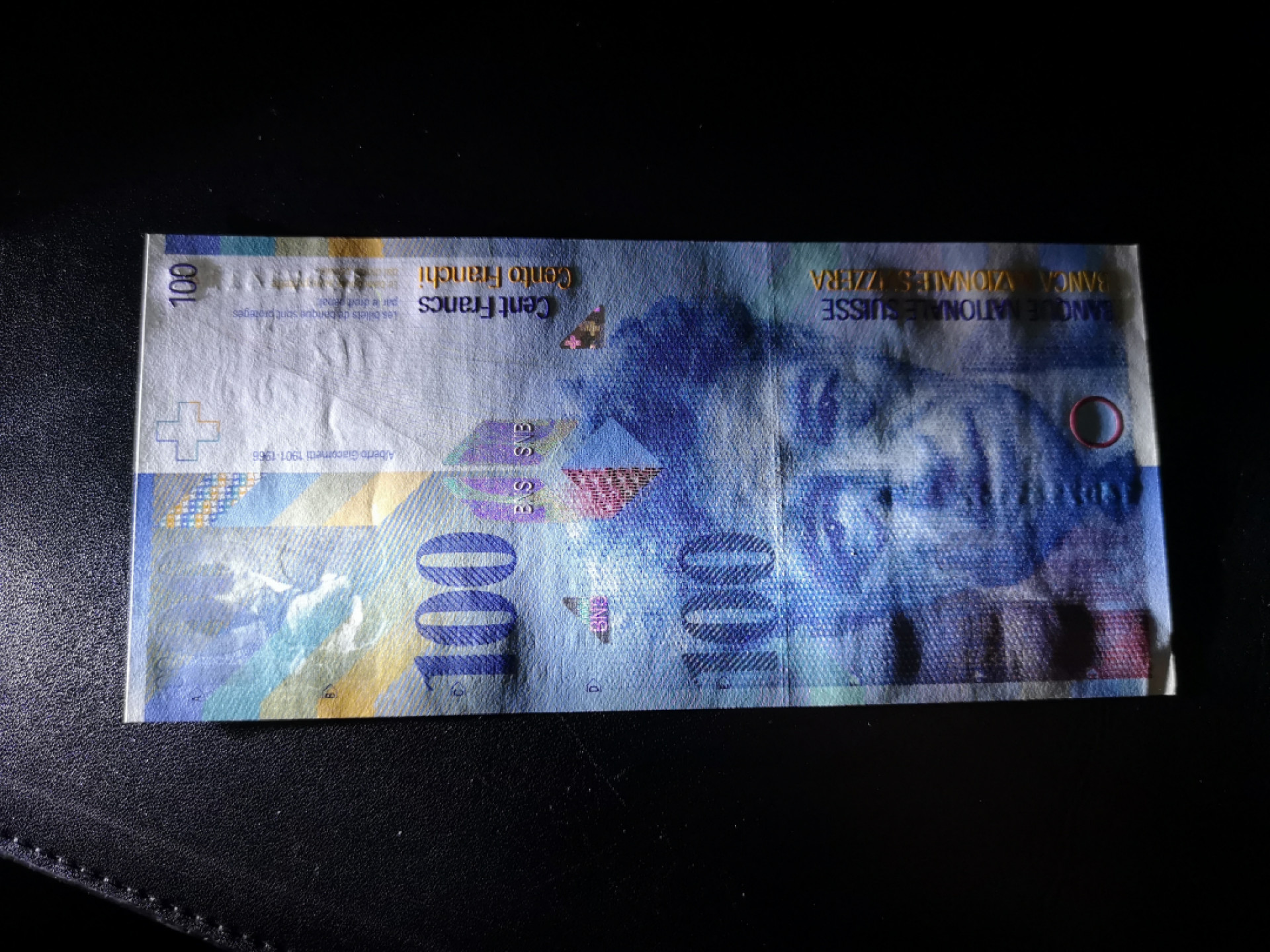 《外钞收藏家》第一百五十八期拍卖（本期111件） 2014年瑞士人像版100法郎  UNC- 品相如图