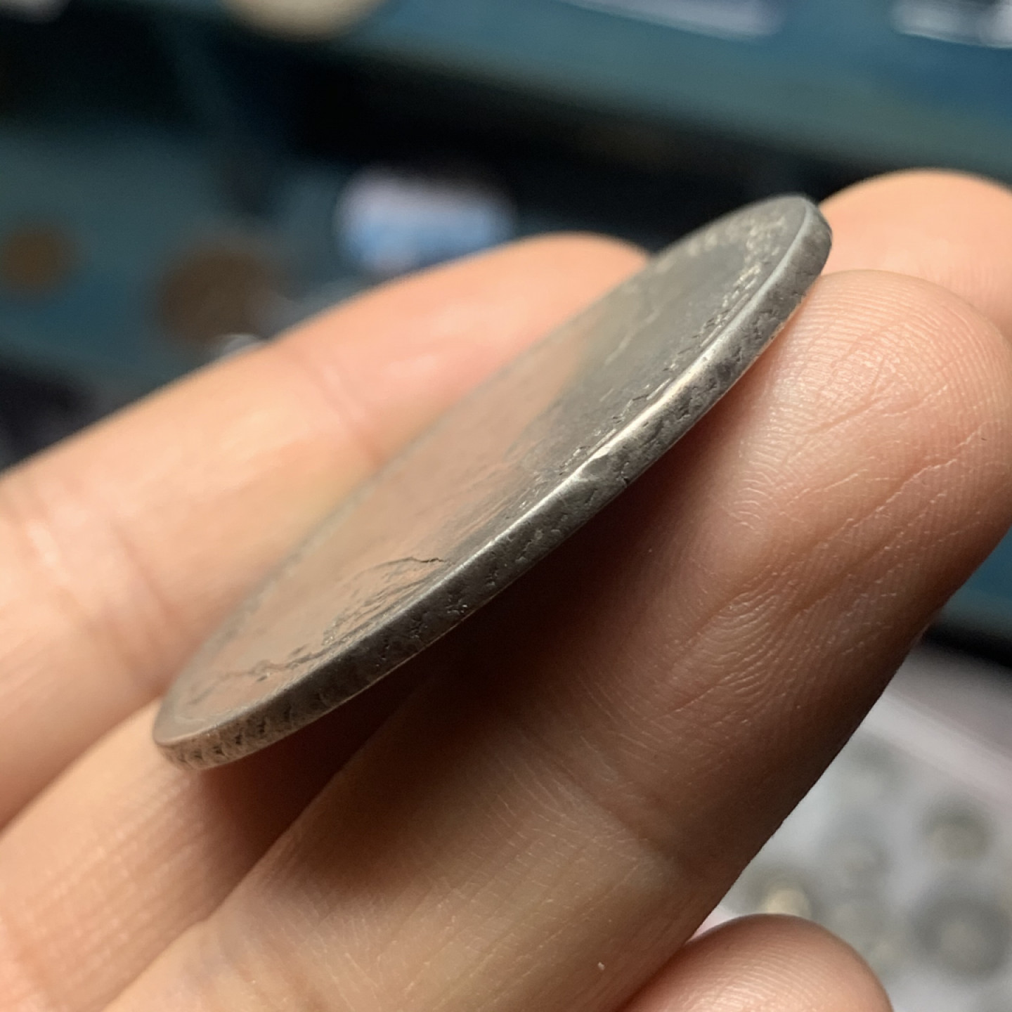 《竞宝斋》钱币微拍-第24场-本周日，周一2场连拍（全场顺丰包邮） 德国巴伐利亚1755年圣母抱婴泰勒 早期花边版