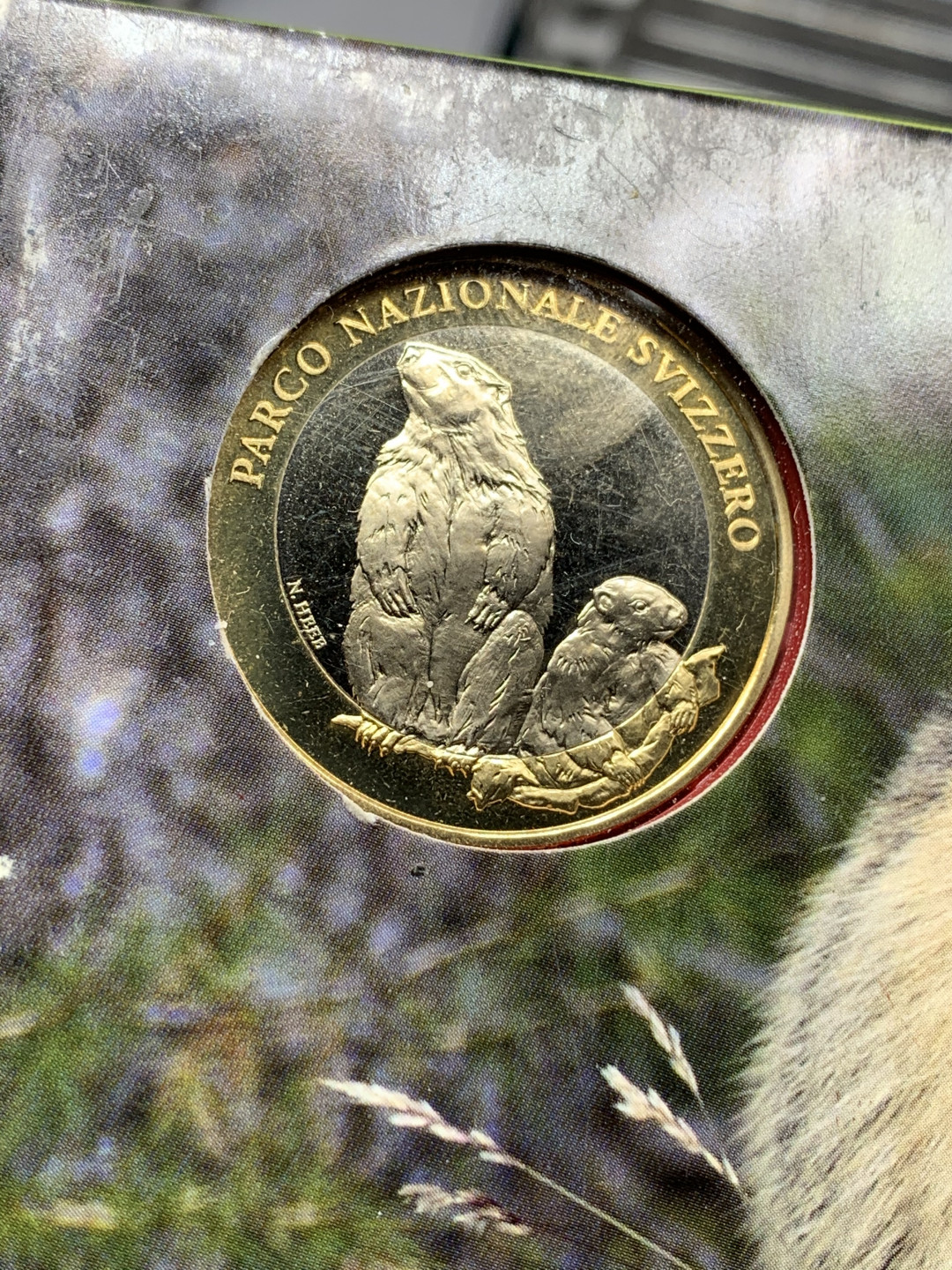 《竞宝斋》钱币微拍-第24场-本周日，周一2场连拍（全场顺丰包邮） 瑞士 2010年 少见 原装塑盒 全套8枚 带双金属 套币