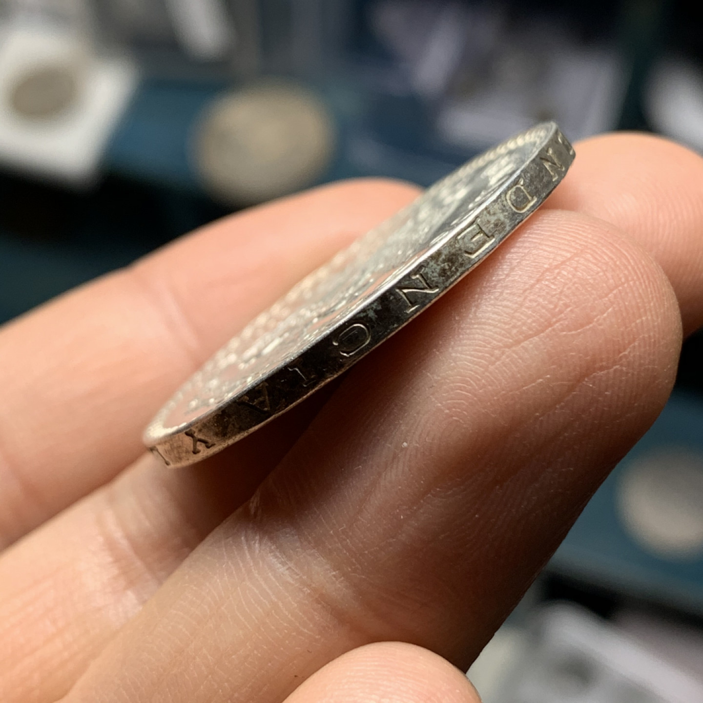 《竞宝斋》钱币微拍-第24场-本周日，周一2场连拍（全场顺丰包邮） 墨西哥 1944年 鹰洋 1比索 银币 原光好品 MS的状态可以送评