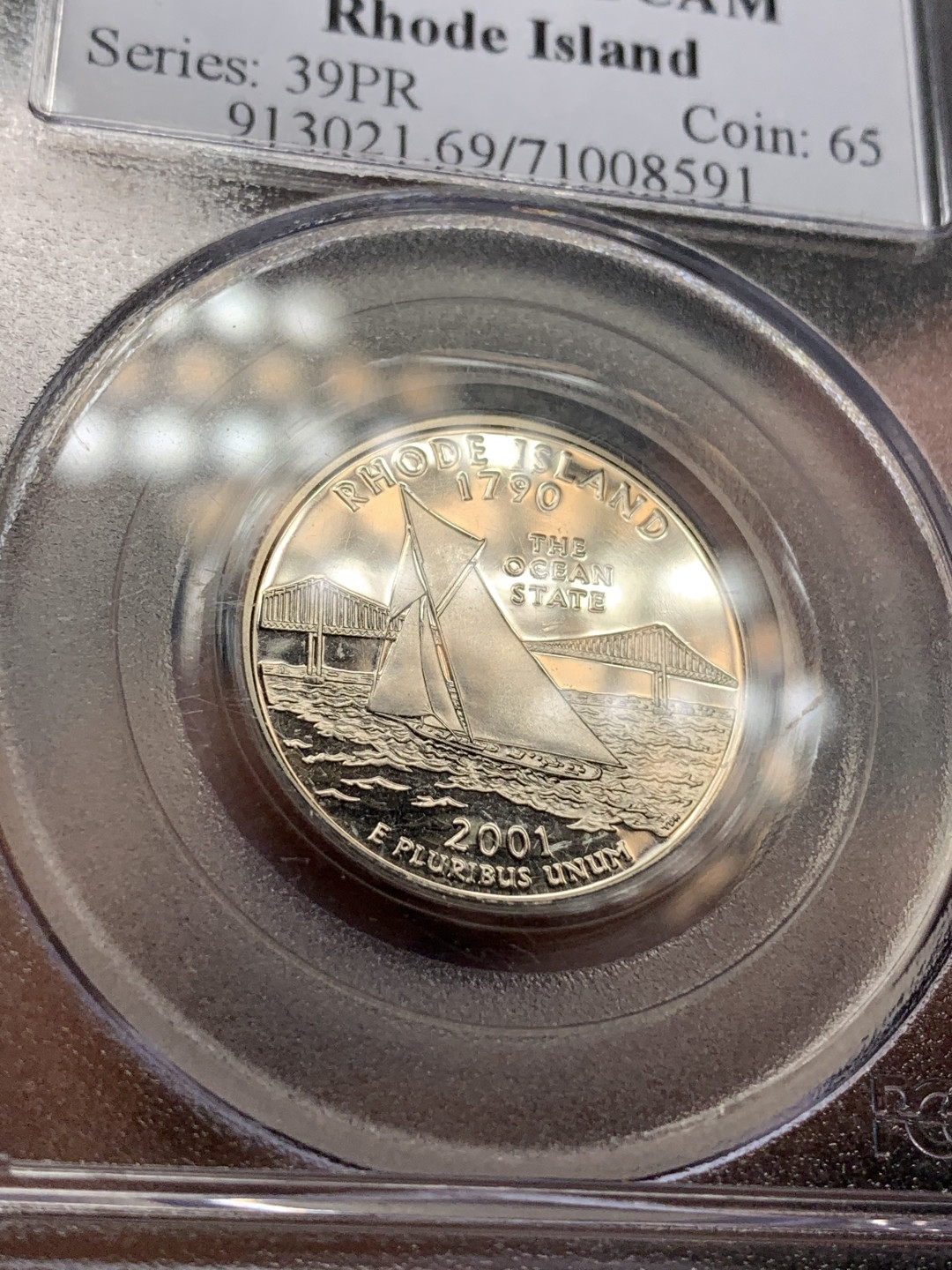 《竞宝斋》钱币微拍-第24场-本周日，周一2场连拍（全场顺丰包邮） 美国 盒子币加裸币两枚一起，2003年25美分为银币