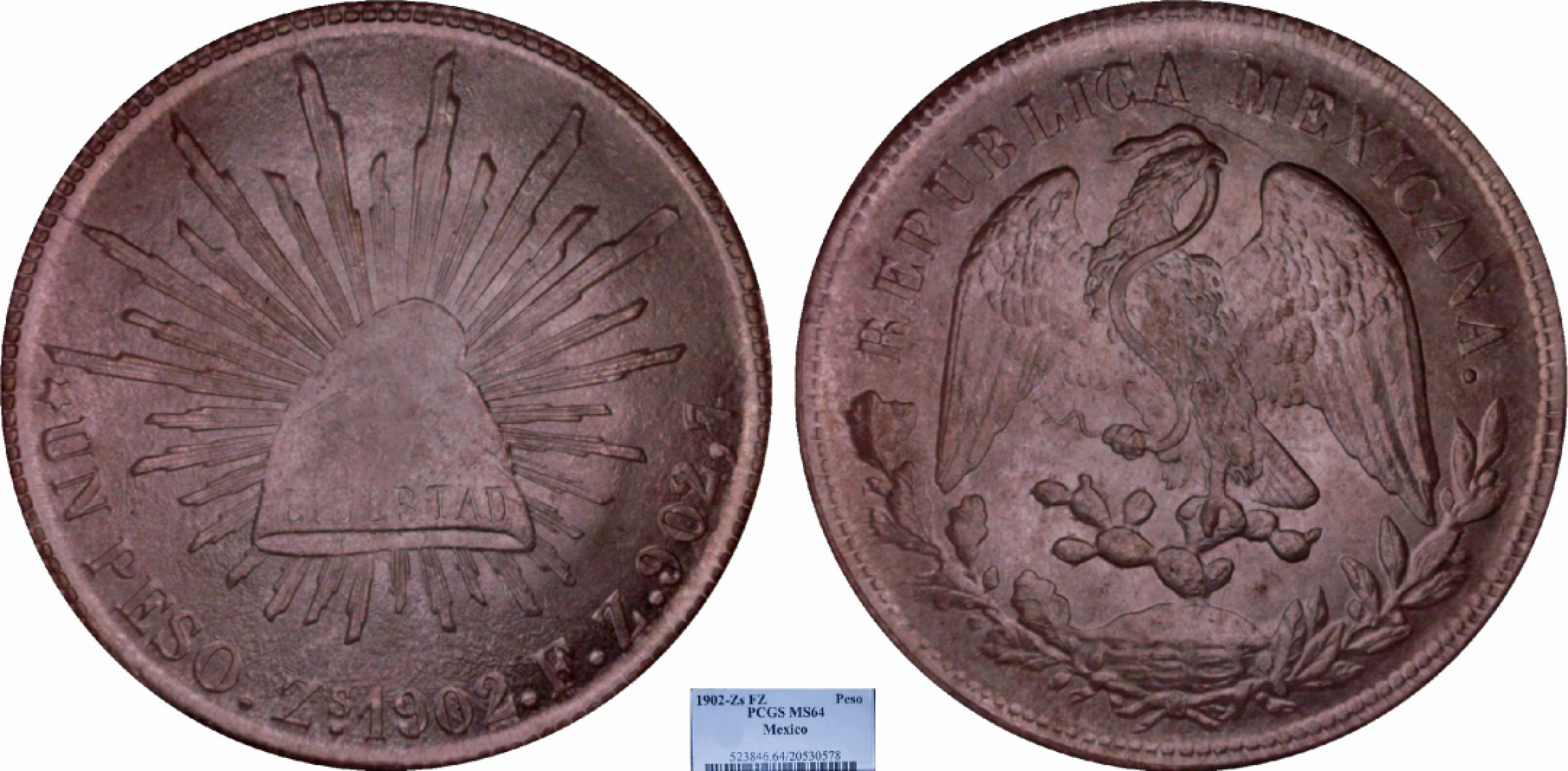 金诺国拍2022年1月钱币拍卖会 1902鹰洋 PCGS MS64