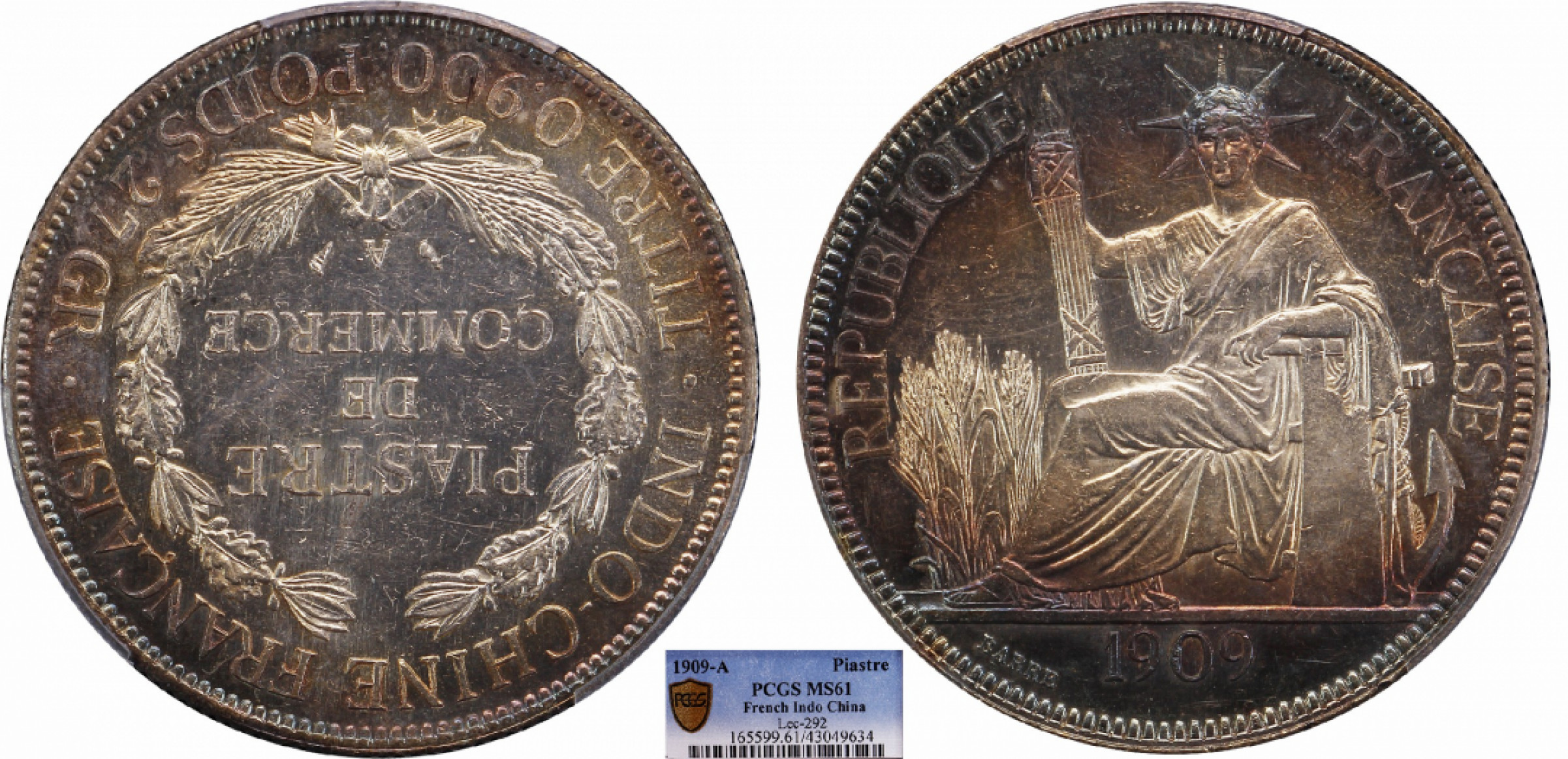 金诺国拍2022年1月钱币拍卖会 1909座洋PCGS MS61