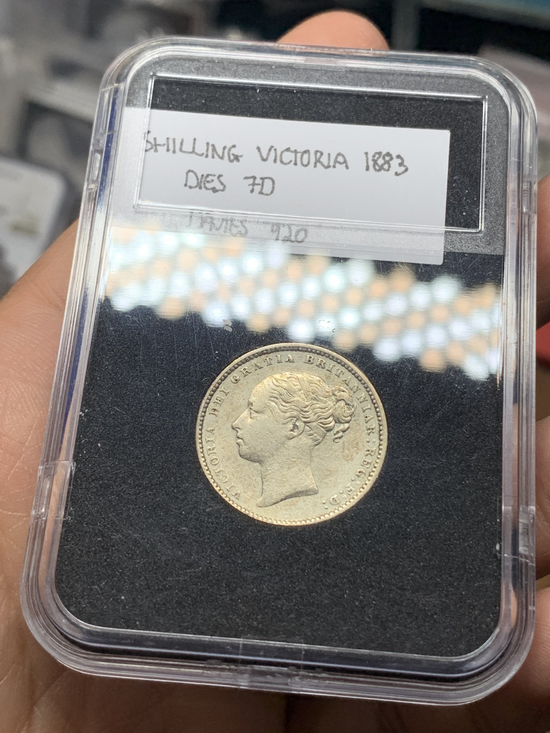 《竞宝斋》钱币微拍-第25场-本周日，周一2场连拍（全场顺丰包邮） 1883 小维先令 极美（925银5.66克）