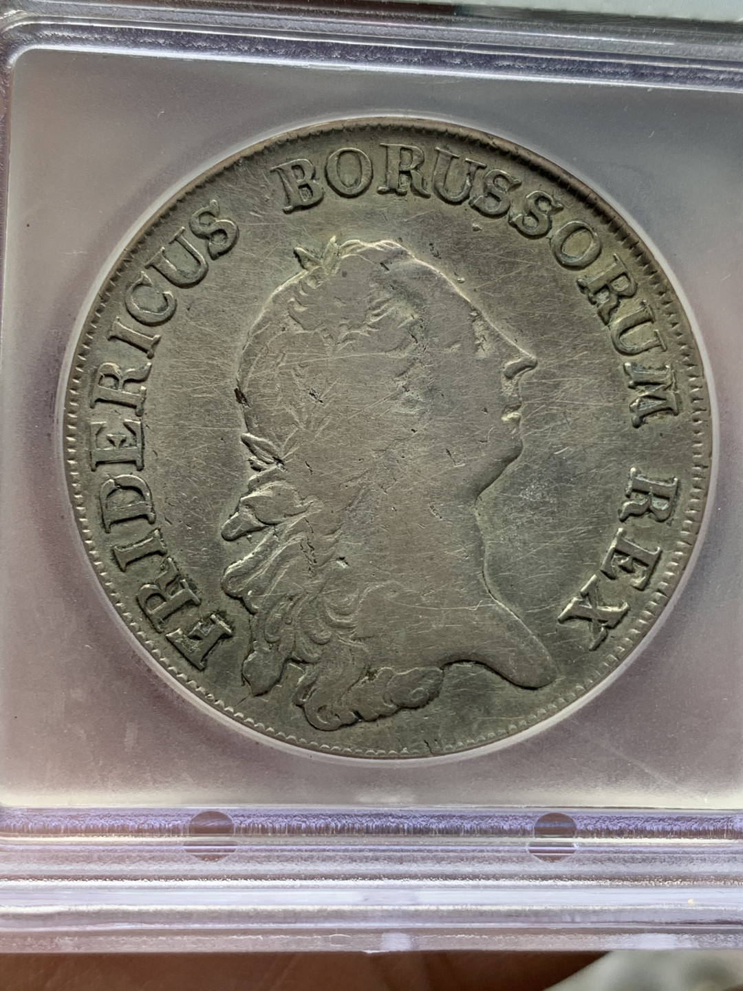 《竞宝斋》钱币微拍-第25场-本周日，周一2场连拍（全场顺丰包邮） ICG 评级 德国 普鲁士 1772年 A版 腓特烈 炮鹰泰勒 大银币