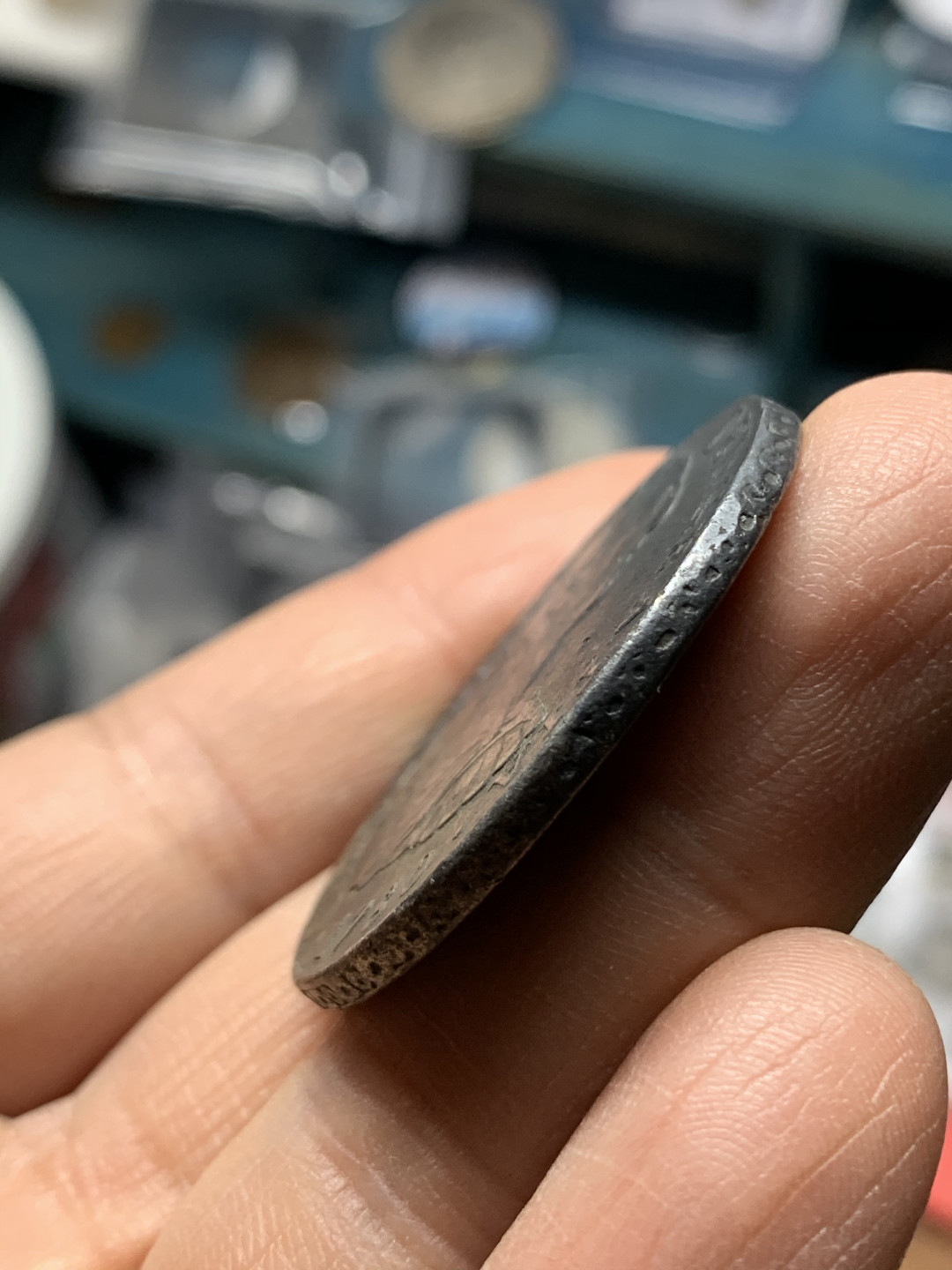 《竞宝斋》钱币微拍-第25场-本周日，周一2场连拍（全场顺丰包邮） 西属 墨西哥 1780年 卡洛斯三世 8R 双柱 大银币