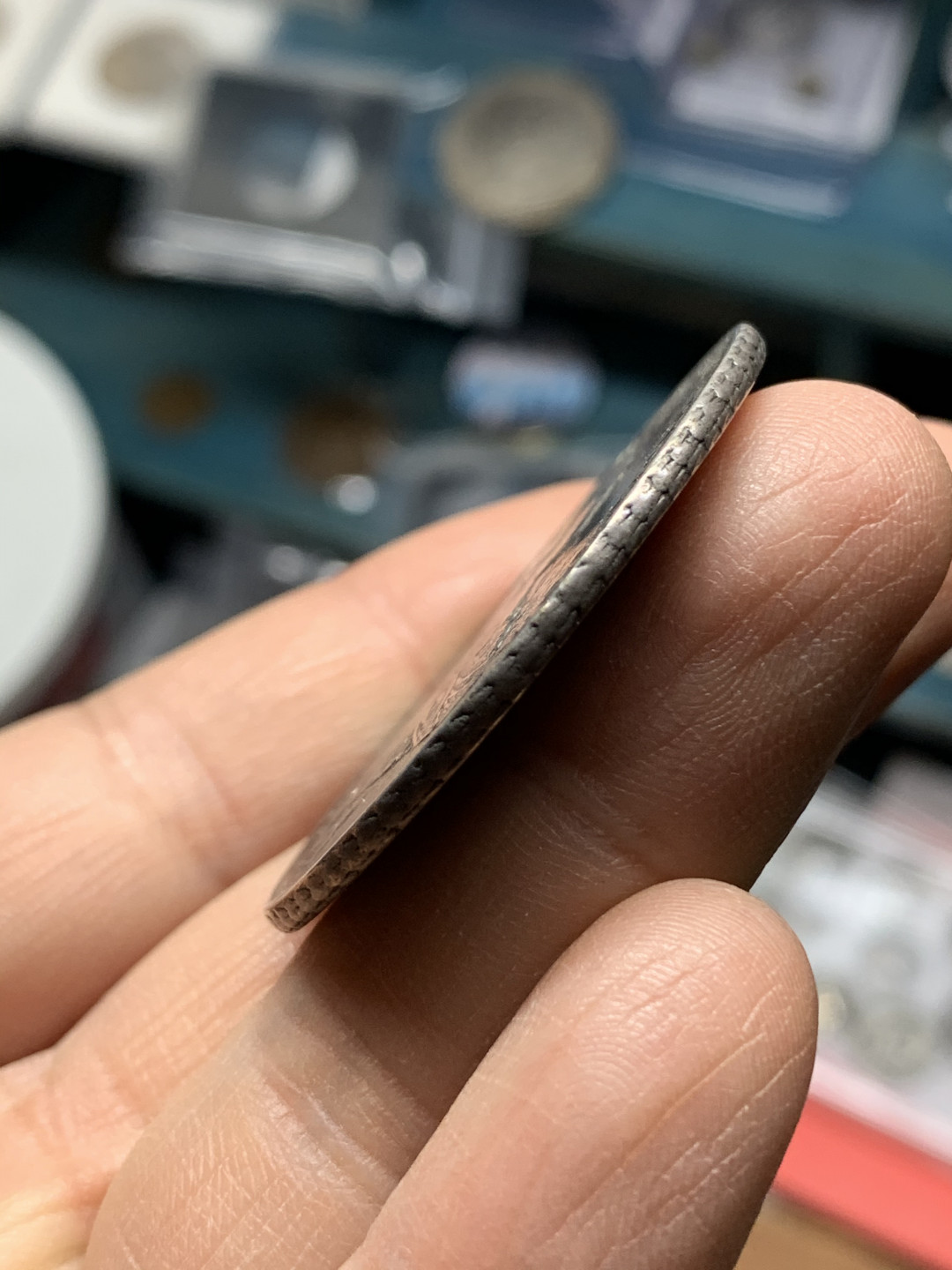 《竞宝斋》钱币微拍-第25场-本周日，周一2场连拍（全场顺丰包邮） 德国 1766年 萨克森 奥古斯都 泰勒 大银币 27.7克 41.6mm