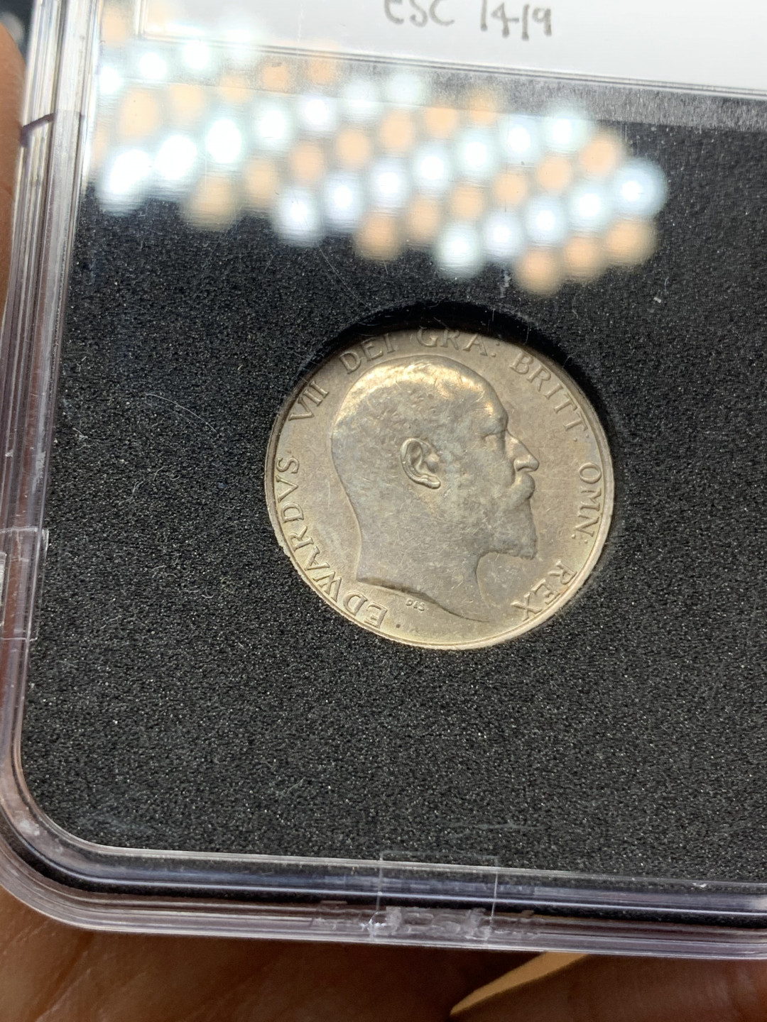 《竞宝斋》钱币微拍-第25场-本周日，周一2场连拍（全场顺丰包邮） 1910 爱德华七世先令 好品（925银5.66克）