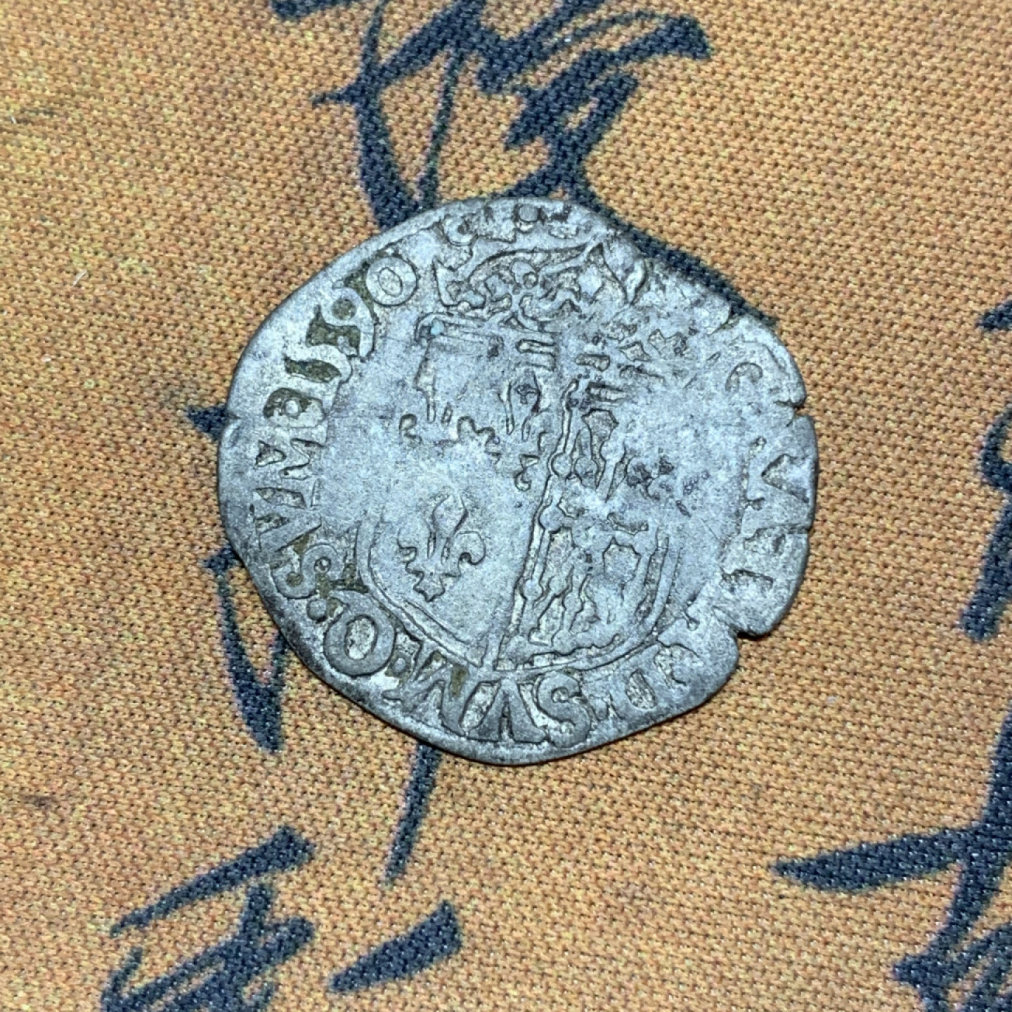 《竞宝斋》钱币微拍-第25场-本周日，周一2场连拍（全场顺丰包邮） 1590年法国打制银币