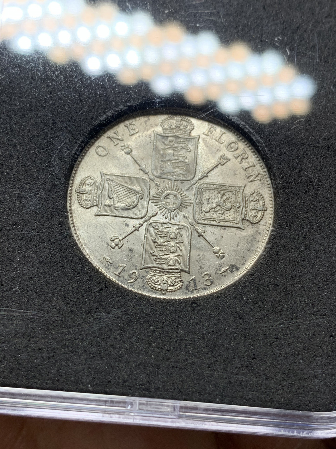 《竞宝斋》钱币微拍-第25场-本周日，周一2场连拍（全场顺丰包邮） 1912\1913 乔五 高银弗洛林一对 极美（925银，11.31g*2）