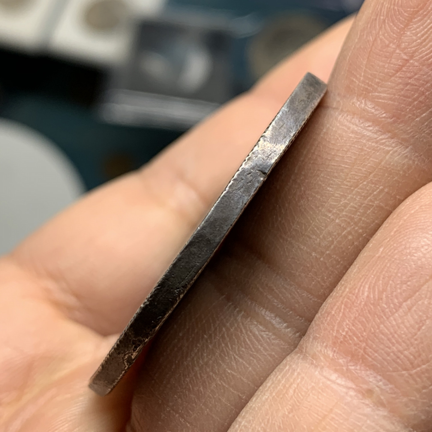 《竞宝斋》钱币微拍-第25场-本周日，周一2场连拍（全场顺丰包邮） 稀少德国 16世纪萨克森 1573年 阿尔伯特 泰勒 大银币 老包浆 人物细节清晰 深打明显 估计AU55的品