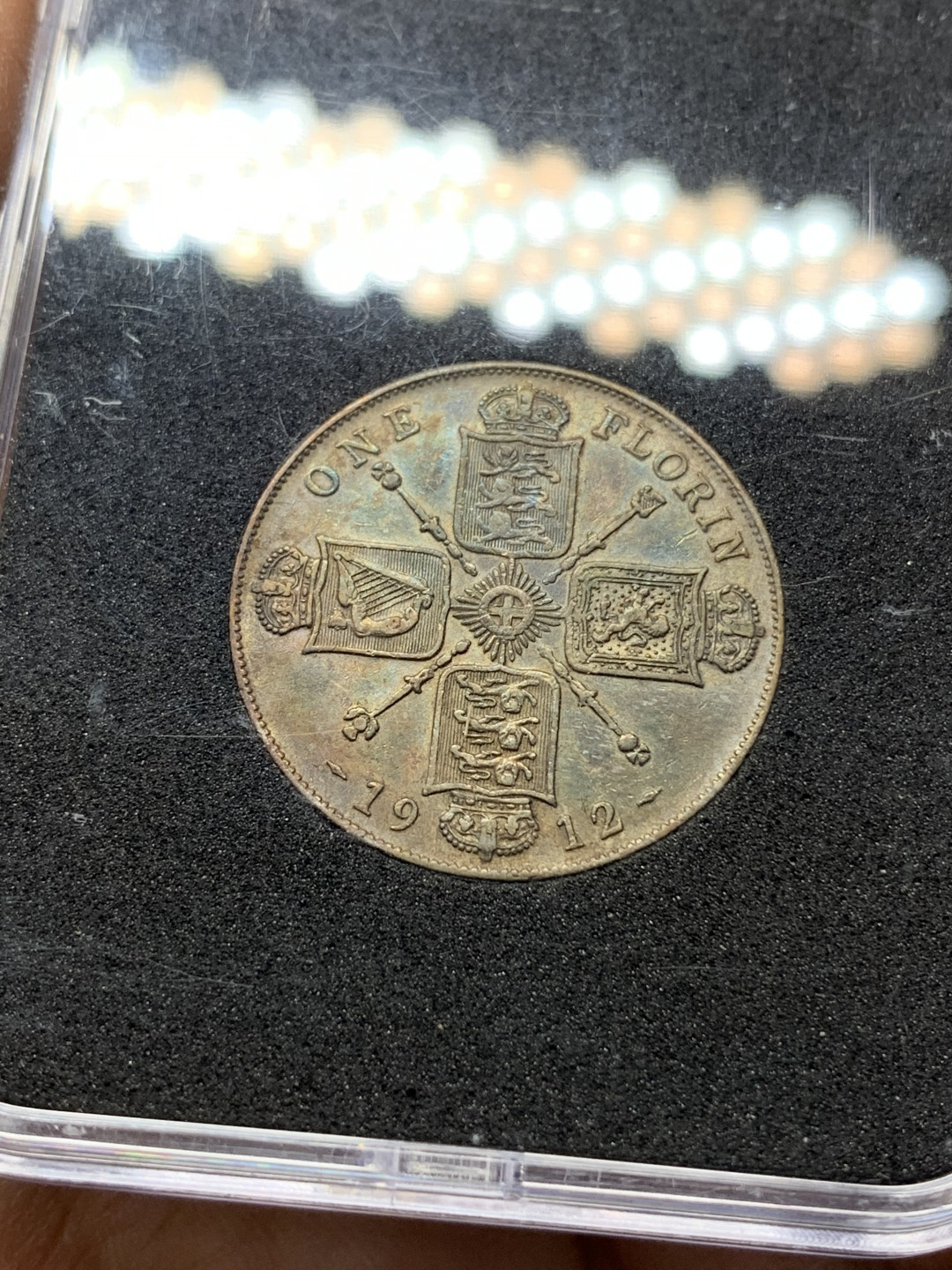 《竞宝斋》钱币微拍-第25场-本周日，周一2场连拍（全场顺丰包邮） 1912\1913 乔五 高银弗洛林一对 极美（925银，11.31g*2）