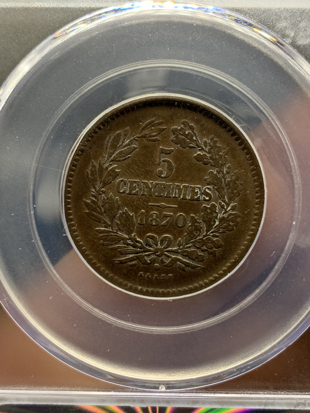 《竞宝斋》钱币微拍-第25场-本周日，周一2场连拍（全场顺丰包邮） 铜币 一组 3枚 （葡萄牙里斯本1720 10瑞斯大铜币+法国1848年1分铜币+卢森堡 1870 5分铜币）