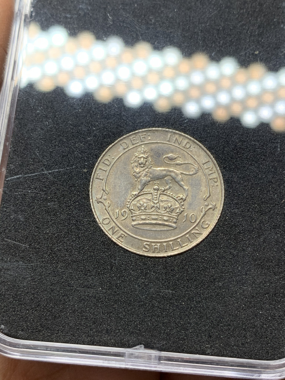 《竞宝斋》钱币微拍-第25场-本周日，周一2场连拍（全场顺丰包邮） 1910 爱德华七世先令 好品（925银5.66克）