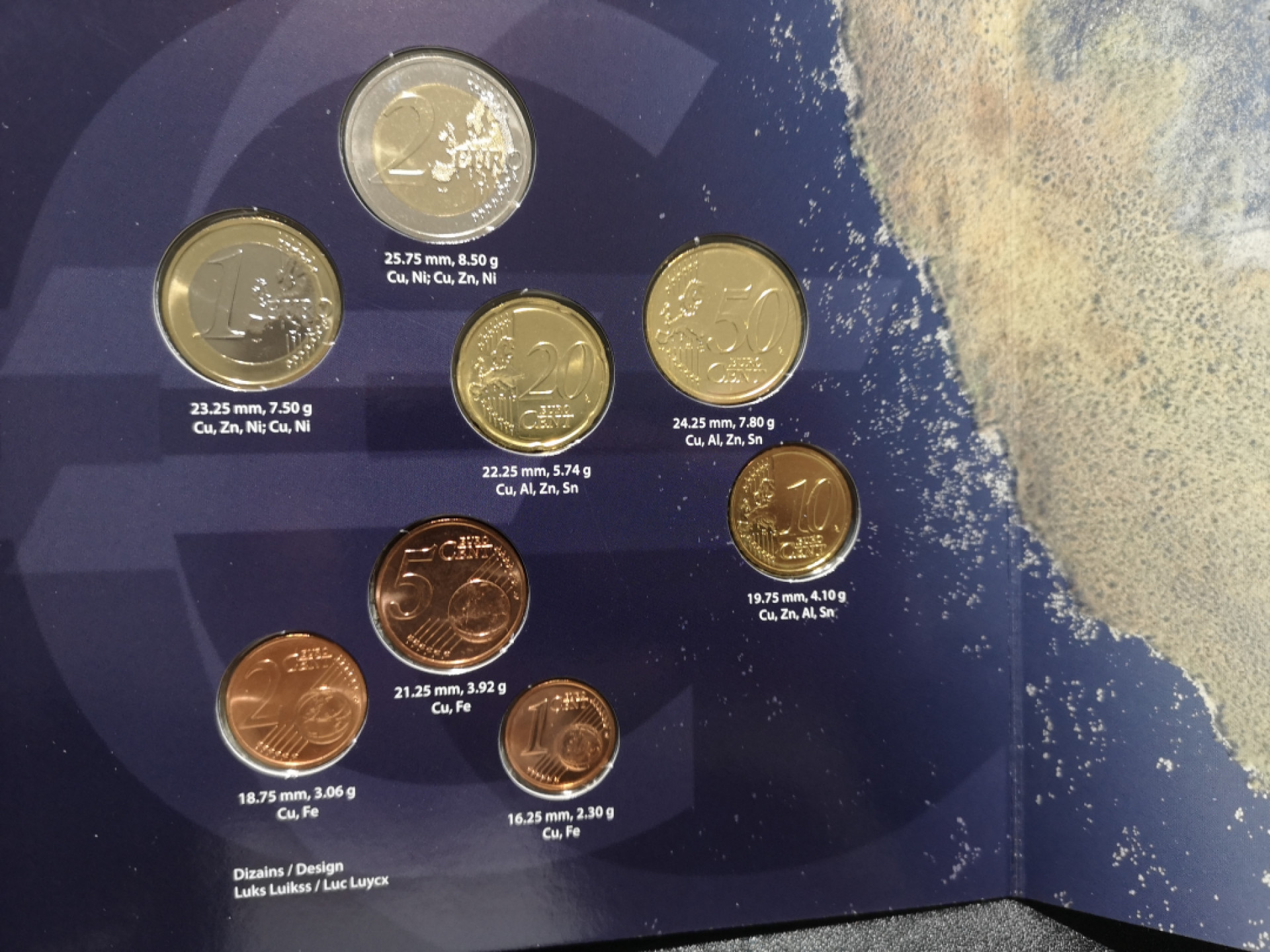 👍2022新年第一拍《外钞收藏家》第一百五十九期拍卖（本期59件） 2014年拉脱维亚 硬币全套 官方包装套币