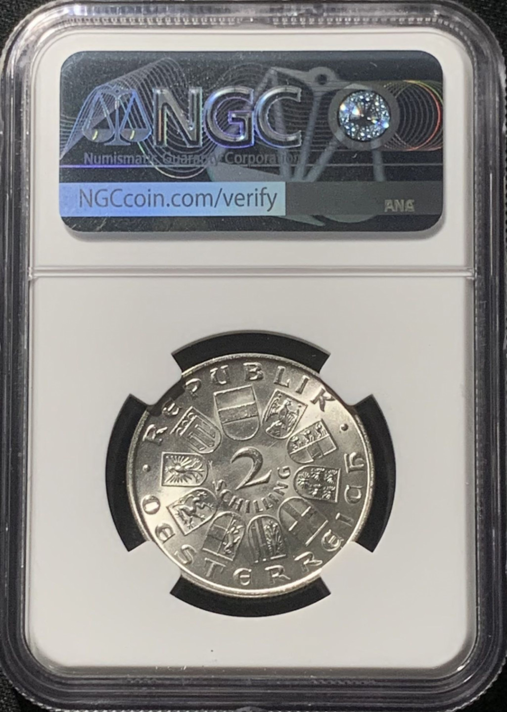 紫瑗钱币——第163期 奥地利 1929年 西奥多·比罗斯 2先令 银币 NGC MS62