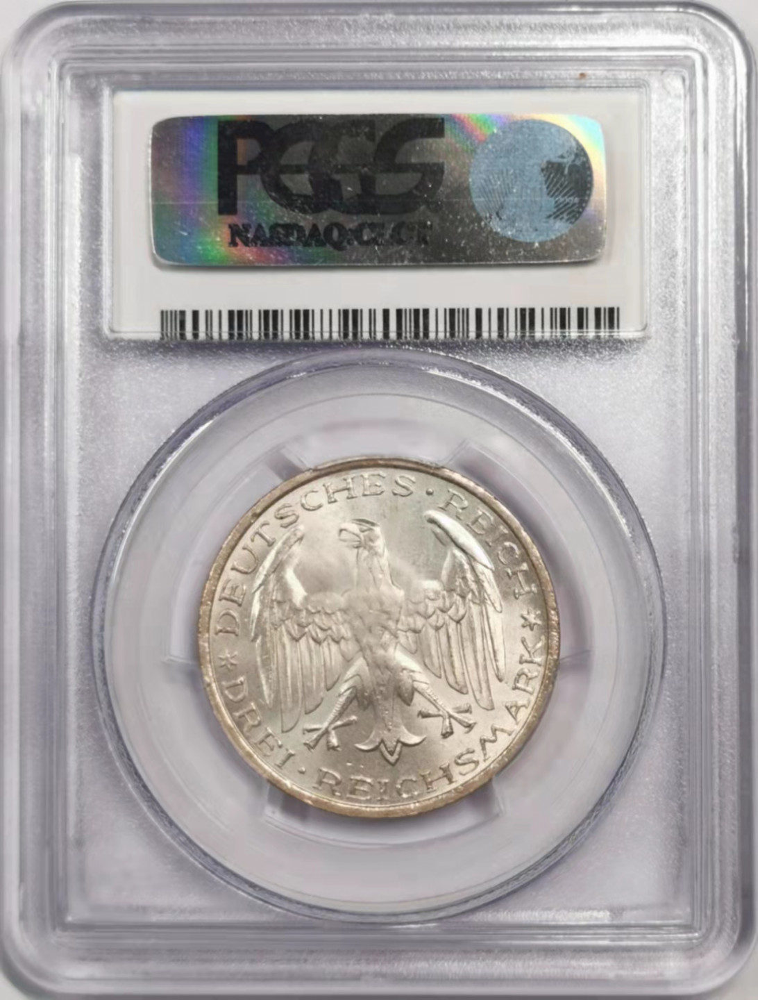 凡希社世界钱币微拍第一百八十四期 1927A魏玛马尔堡纪念3马克PCGS-MS66收藏级！