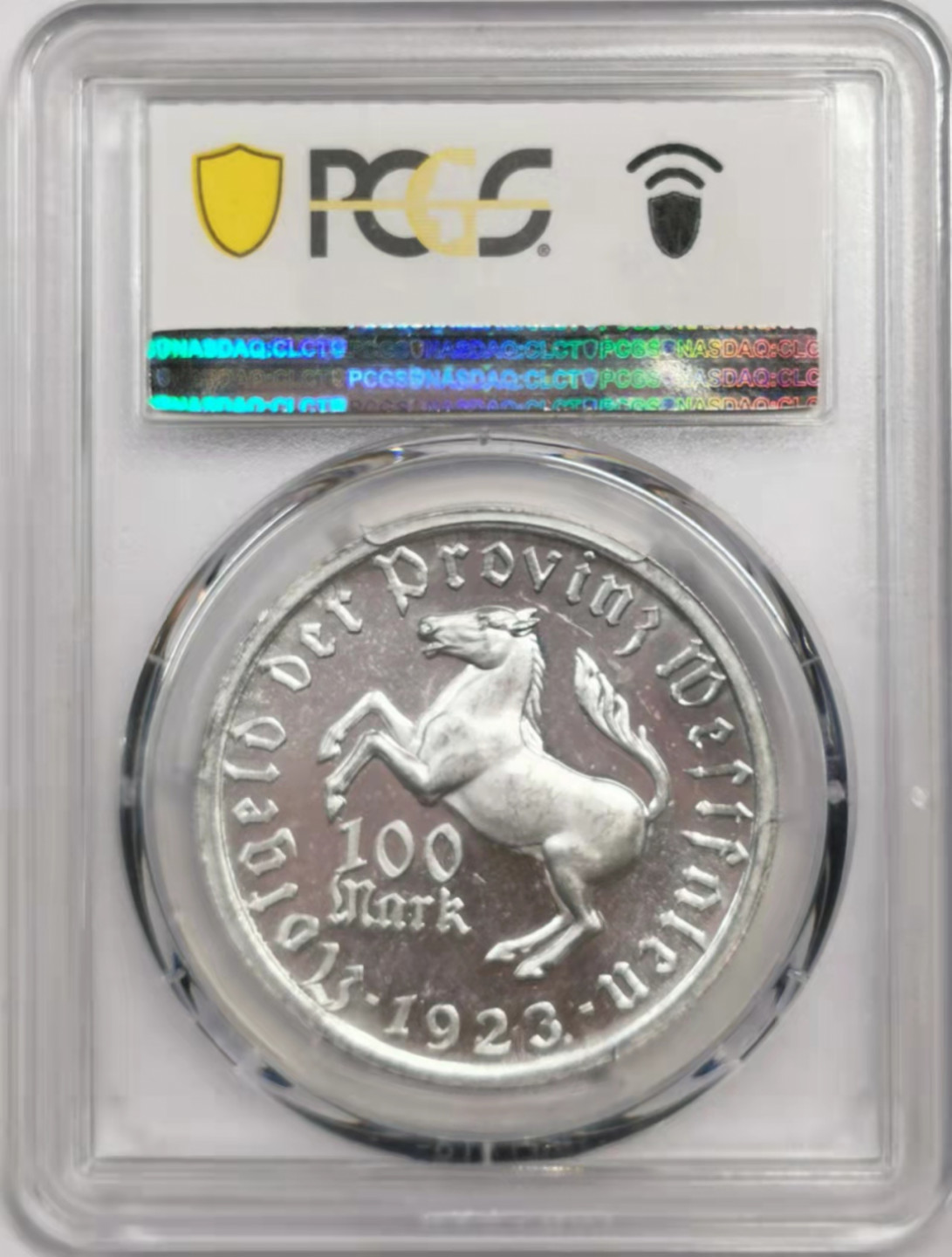 凡希社世界钱币微拍第一百八十四期 1923威斯特伐利亚100马克PCGS-MS63