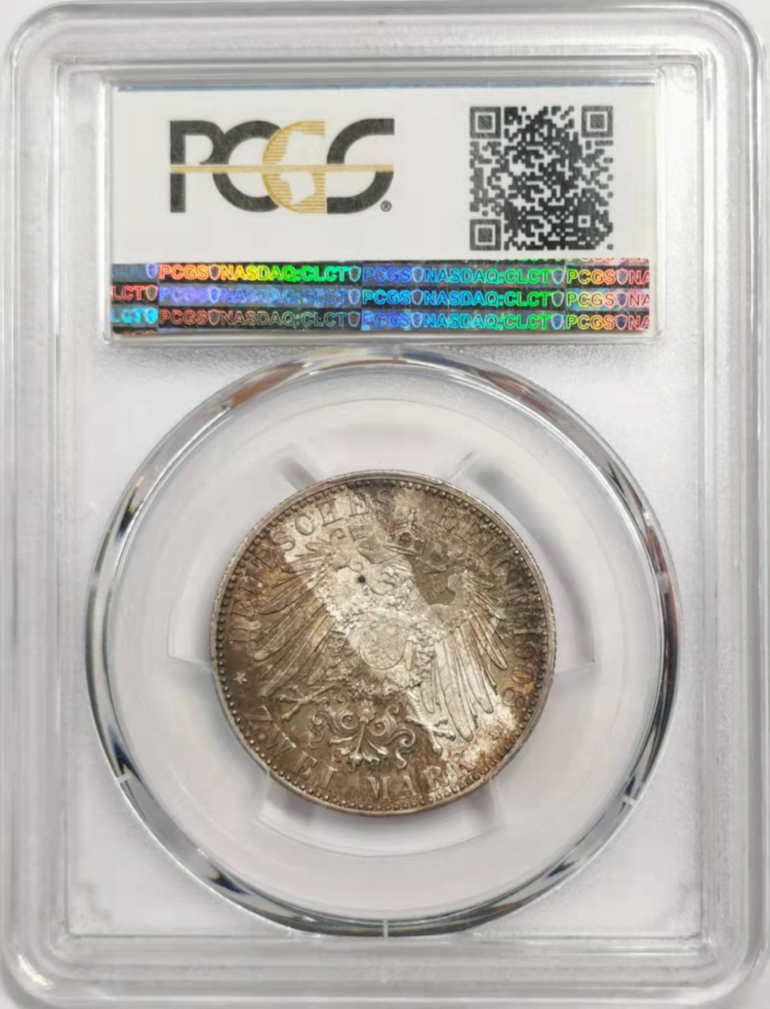 凡希社世界钱币微拍第一百八十四期 1908巴伐利亚2马克PCGS-MS65