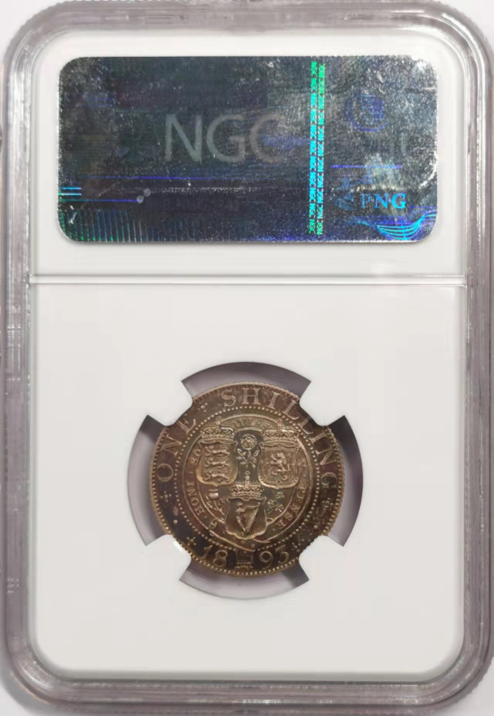 凡希社世界钱币微拍第一百八十四期 荐！1893老维批纱先令精铸NGC-PF65CAMEO重喷砂绝美！
