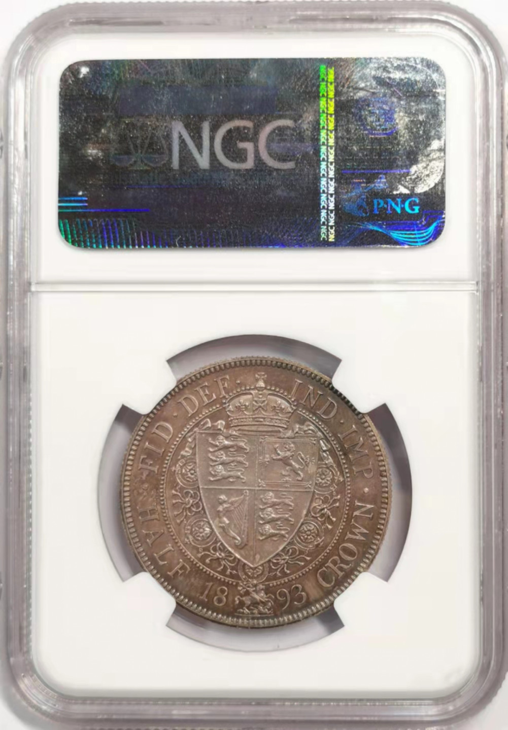凡希社世界钱币微拍第一百八十四期 荐！1893老维批纱半克朗精铸NGC-PF65收藏级！