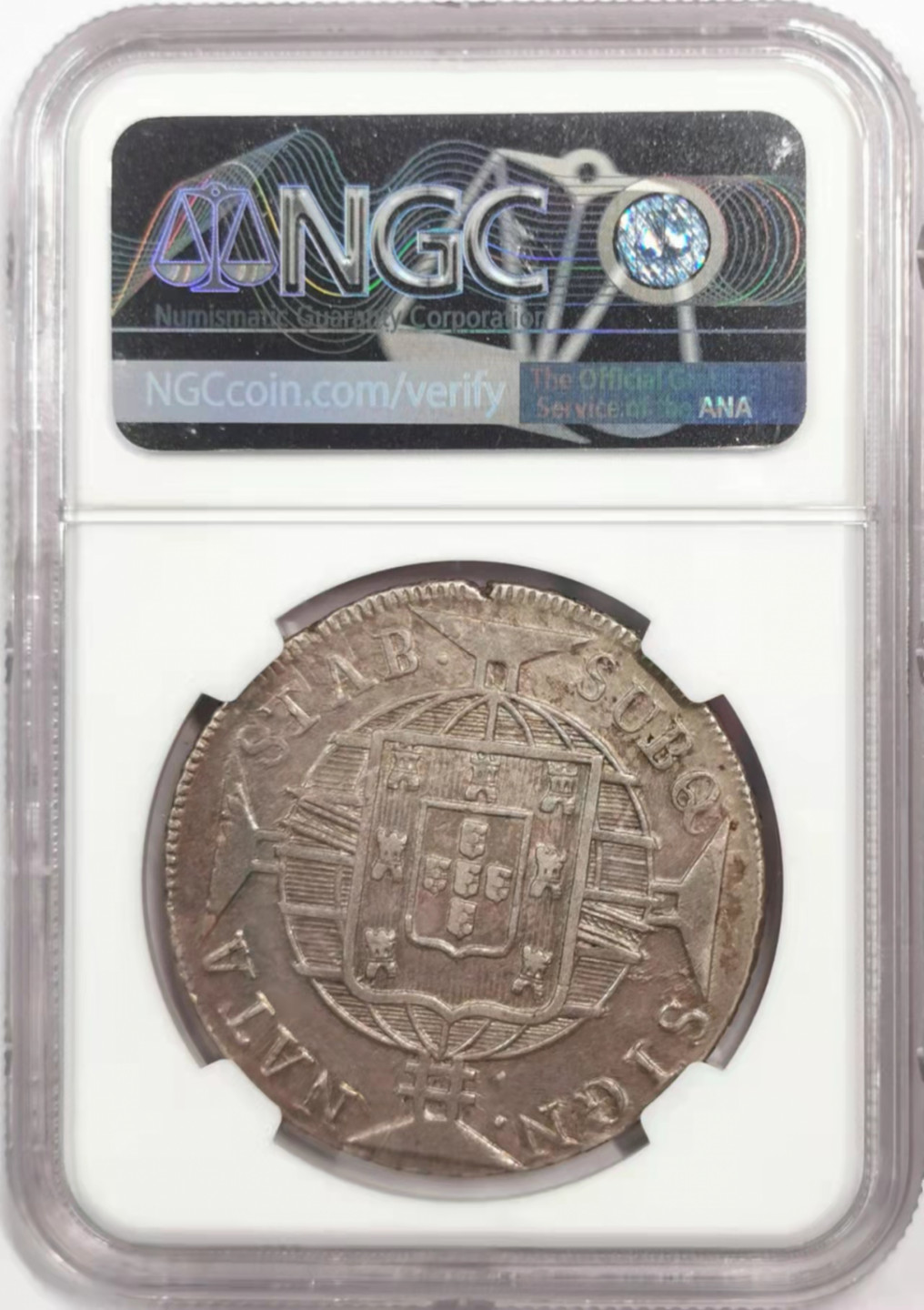 凡希社世界钱币微拍第一百八十四期 1822R巴西帝国960R大银NGC-AU53