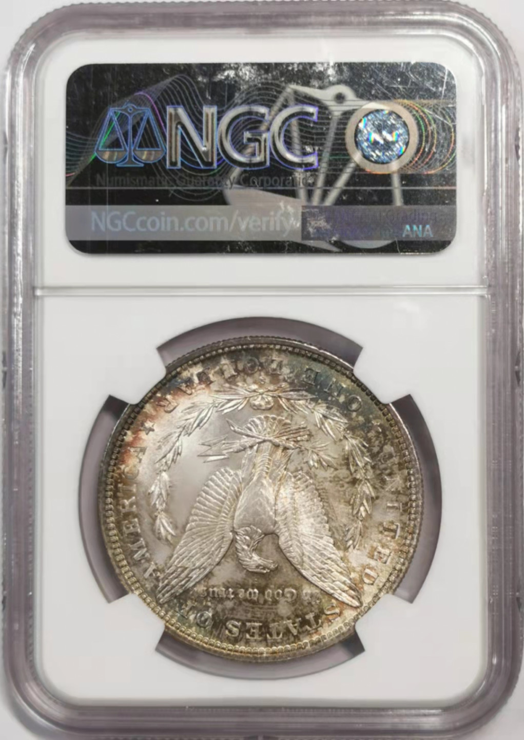 凡希社世界钱币微拍第一百八十四期 1882美国摩根壹元NGC-MS64环彩！