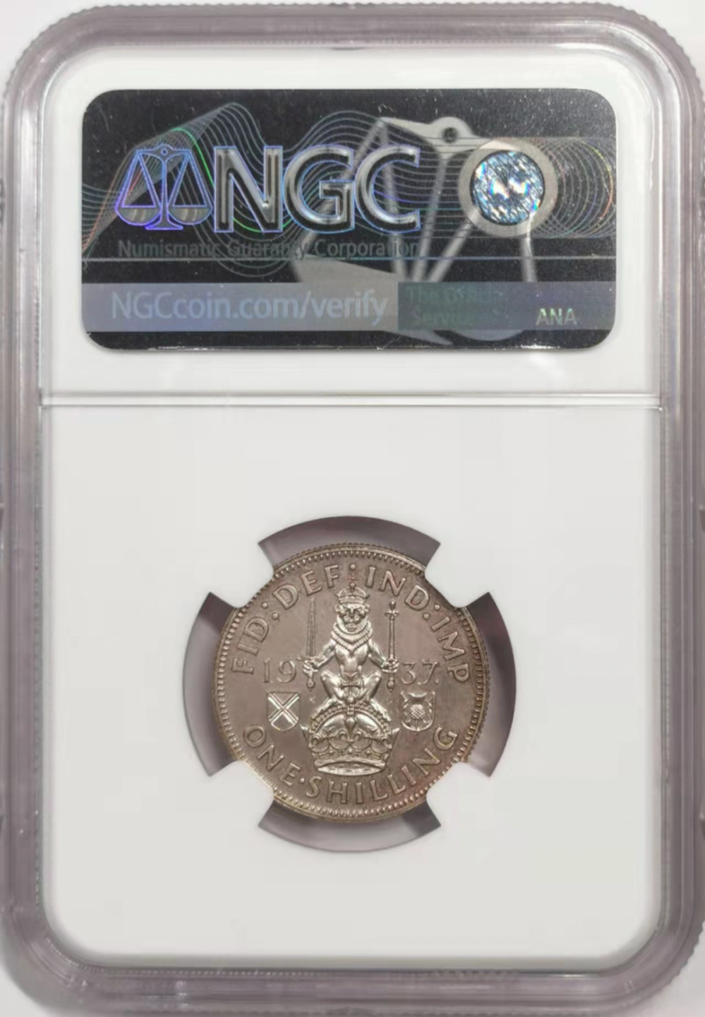 凡希社世界钱币微拍第一百八十四期 1937英国乔六先令精铸NGC-PF64