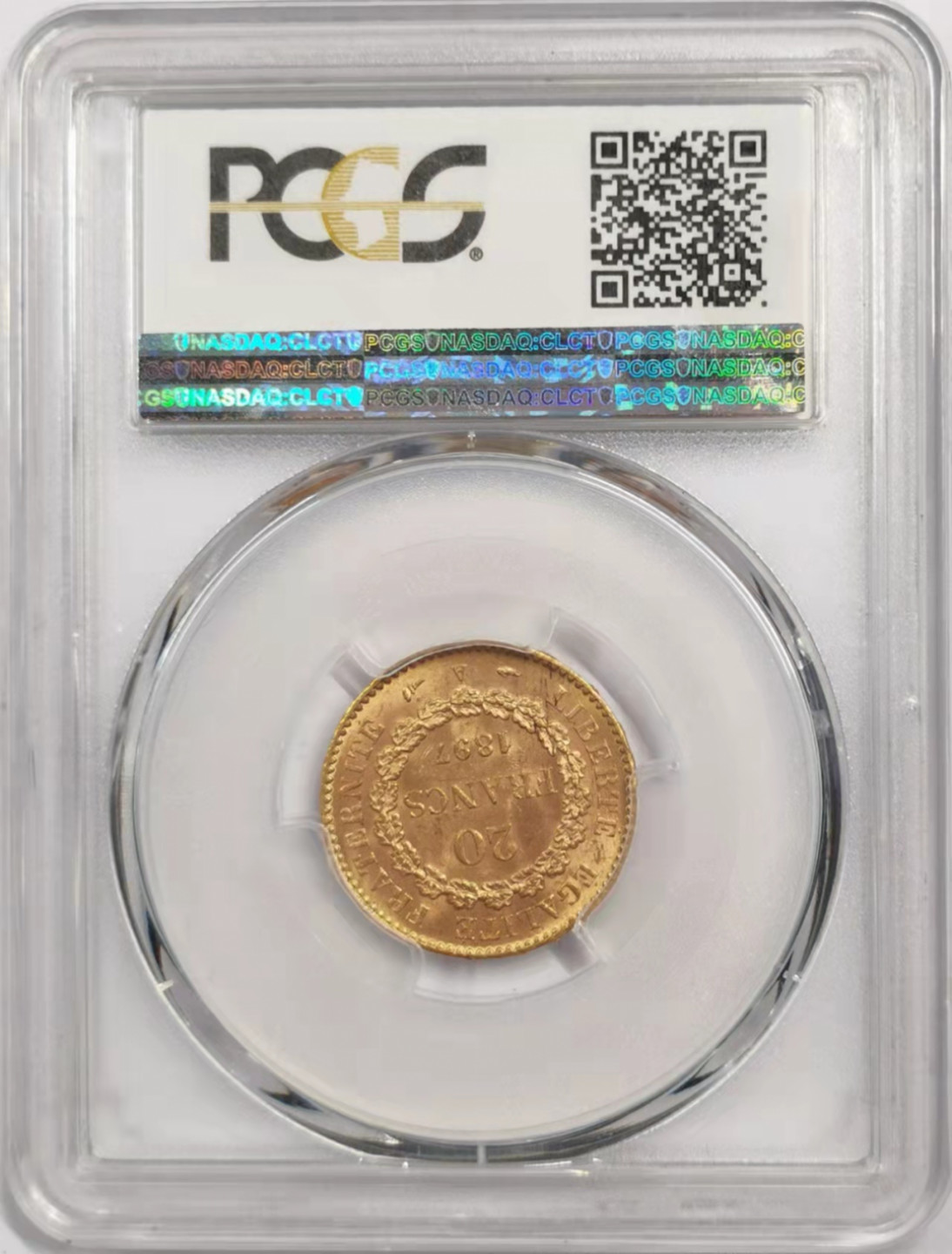凡希社世界钱币微拍第一百八十四期 1897法国天使20法郎金币PCGS-MS64