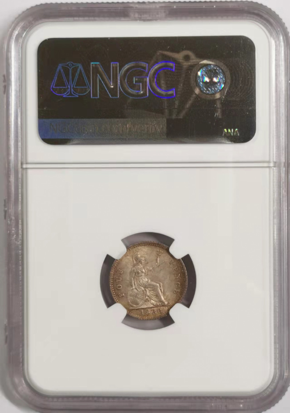 凡希社世界钱币微拍第一百八十四期 1836英国威廉四世4便士NGC-MS64