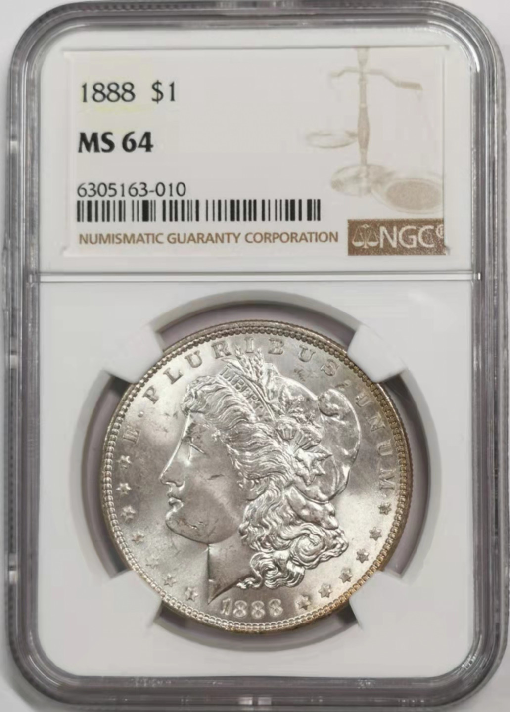 凡希社世界钱币微拍第一百八十四期 1888摩根摩根壹元NGC-MS64原色银光！