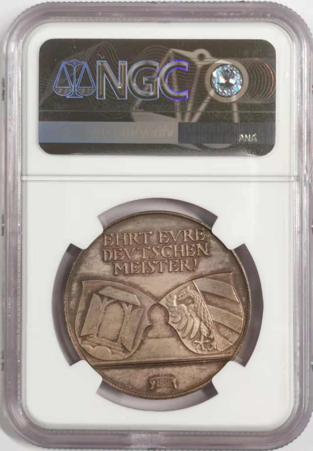 凡希社世界钱币微拍第一百八十四期 1928魏玛德国丢勒纪念银章NGC-MS62