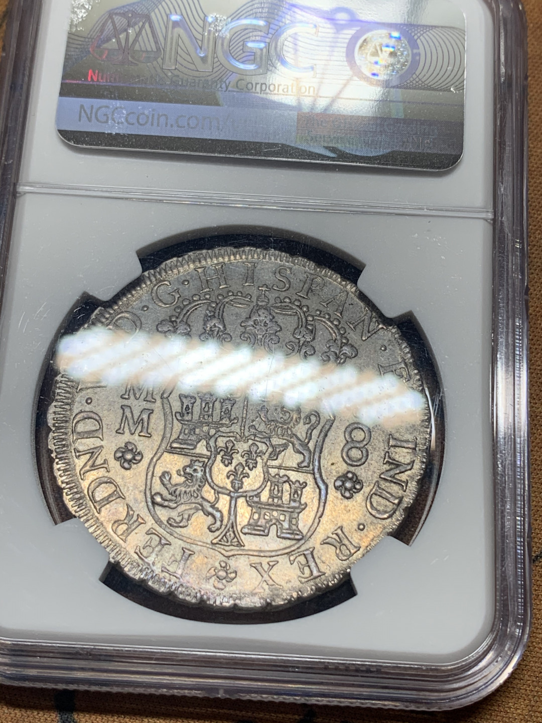 《竞宝斋》钱币微拍-第26场 元旦特刊（全场顺丰包邮） 亚军 NGC-MS63 墨西哥 1756年 地球双柱 8R大银币 深打 银霜 欧洲老包浆 献给大佬了 