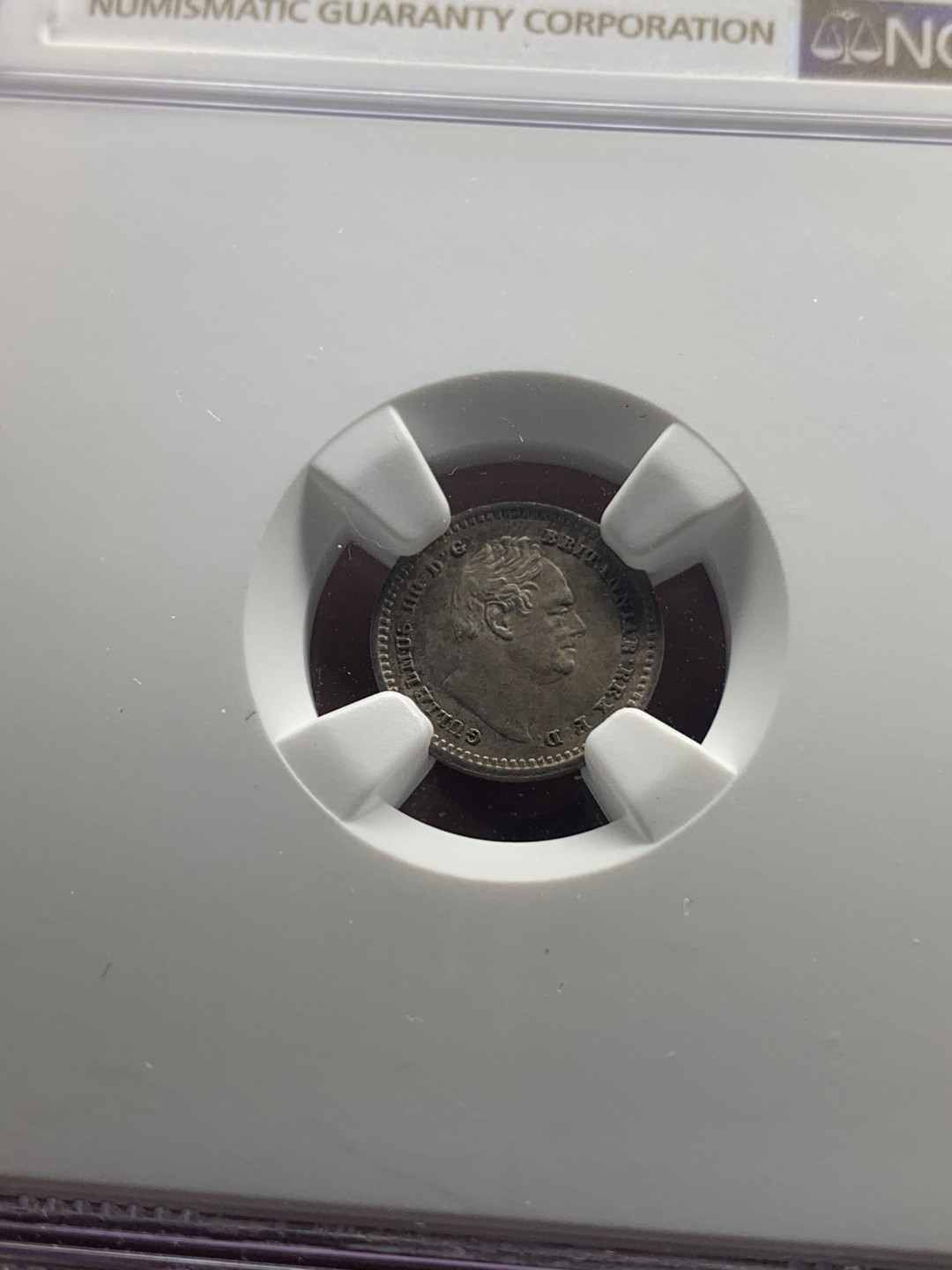 《竞宝斋》钱币微拍-第26场 元旦特刊（全场顺丰包邮） NGC-MS62 英国 1834年 威廉四世 1.5便士 彩色包浆 高分难得 本土设计风格 流通于锡兰和牙买加地区高分难得