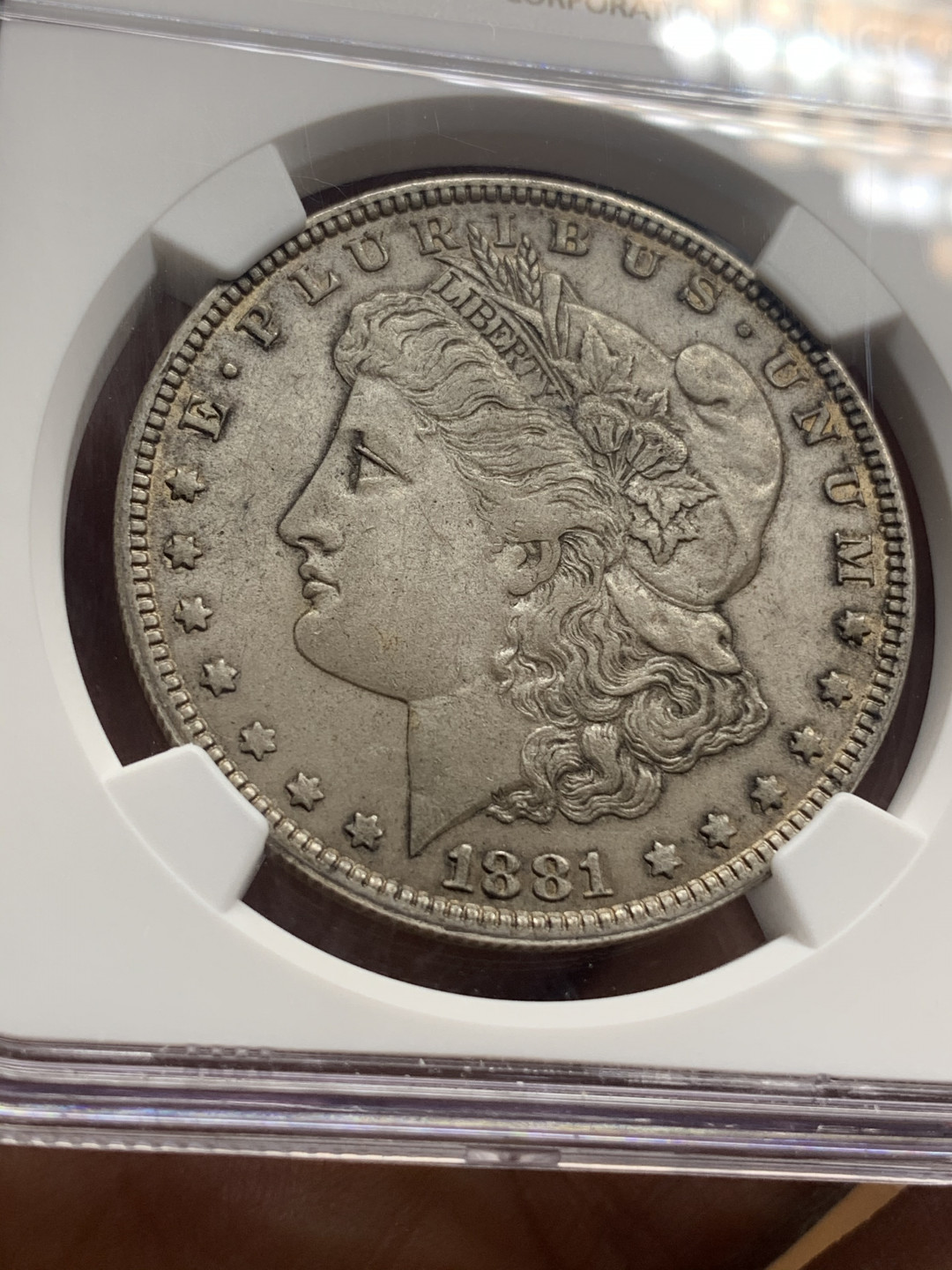 《竞宝斋》钱币微拍-第26场 元旦特刊（全场顺丰包邮） NGC-MS62 美国 1881年 摩根1元 大银币 原光好品