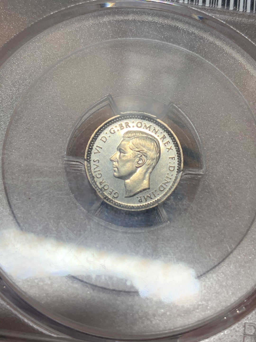 《竞宝斋》钱币微拍-第26场 元旦特刊（全场顺丰包邮） PCGS PR66英国 1937年  乔治六世 2便士 灌足节 银币