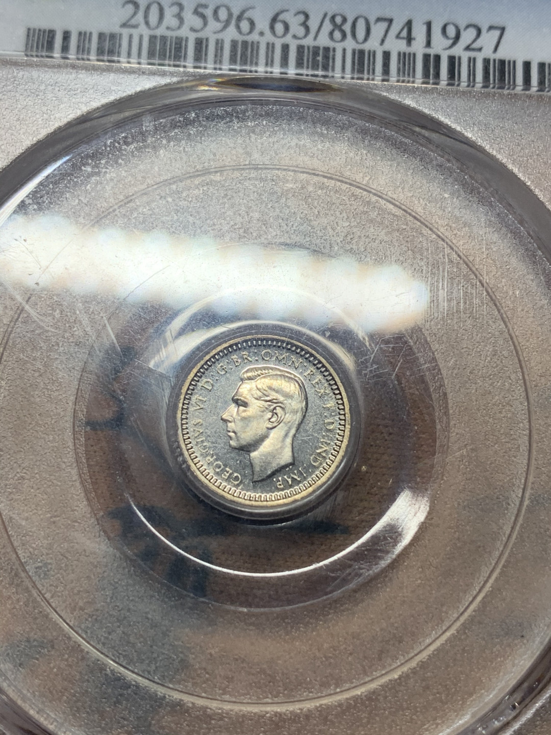 《竞宝斋》钱币微拍-第26场 元旦特刊（全场顺丰包邮） PCGS PR63 英国 1937年 乔治六世 1便士 灌足节 银币