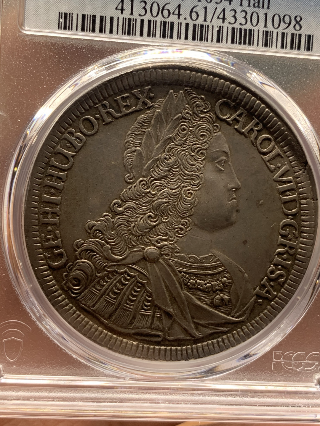 《竞宝斋》钱币微拍-第26场 元旦特刊（全场顺丰包邮） 冠军 PCGS-MS61 奥地利 1728年 卡尔六世 1泰勒 大银币 细节清晰 一步到位的藏品