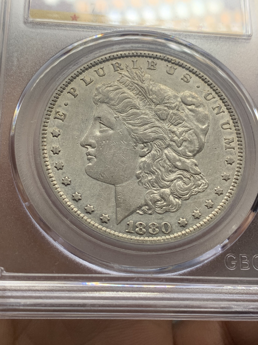 《竞宝斋》钱币微拍-第26场 元旦特刊（全场顺丰包邮） 公博评级 美国 1880年 好品 摩根银元 