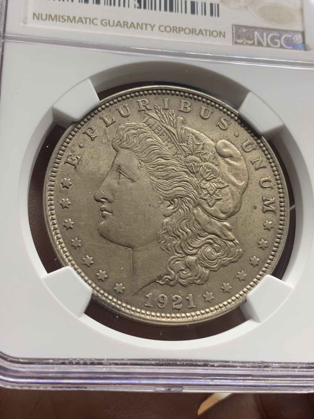 《竞宝斋》钱币微拍-第26场 元旦特刊（全场顺丰包邮） NGC-MS62 美国 1921年 摩根1元 大银币 原光好品
