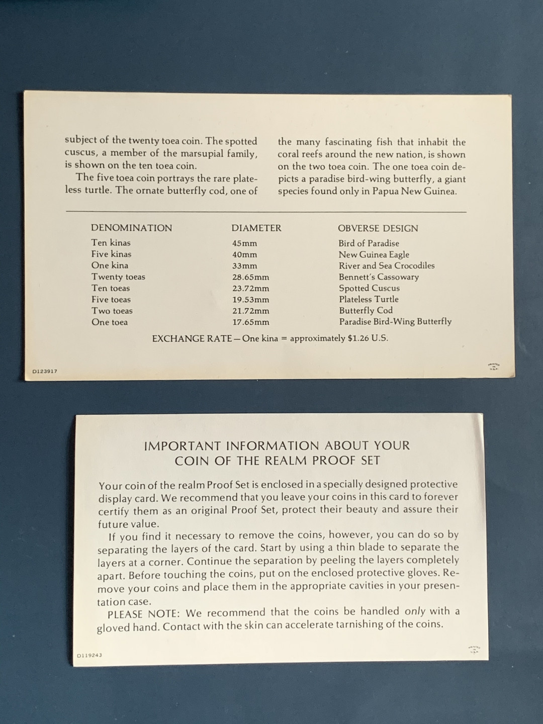 《竞宝斋》钱币微拍-第26场 元旦特刊（全场顺丰包邮） 原盒证书 巴布亚新几内亚1976年 8枚套精制币 5和10元面值是银币 富兰克林造币厂