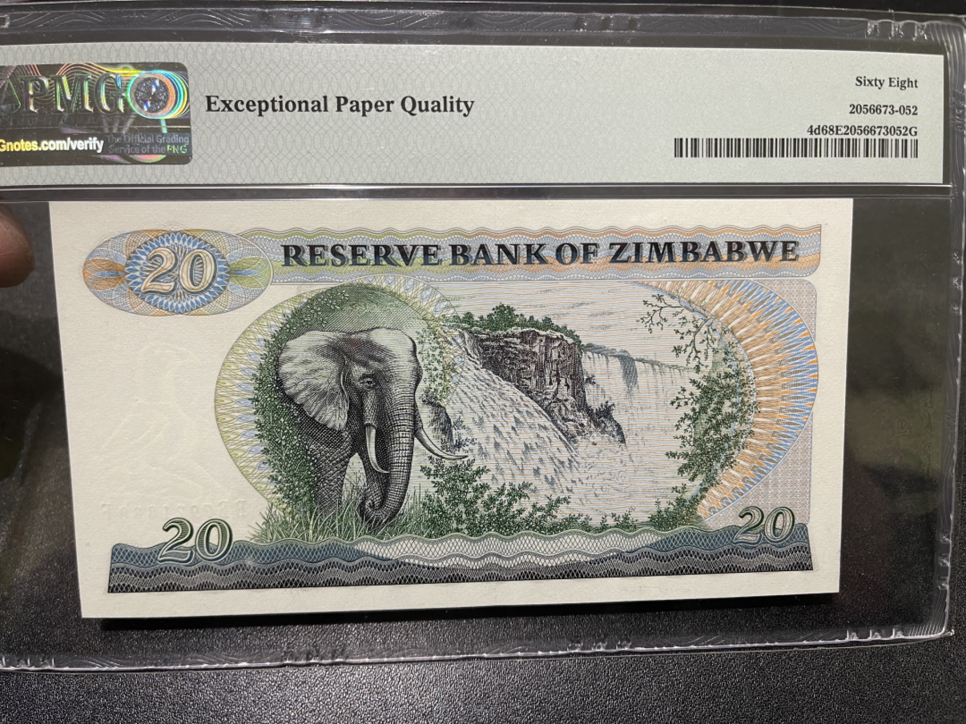 🌟2022新年第二拍《外钞收藏家》第一百六十期拍卖（本期81件） 1994年赞比亚20刀 PMG68超高分