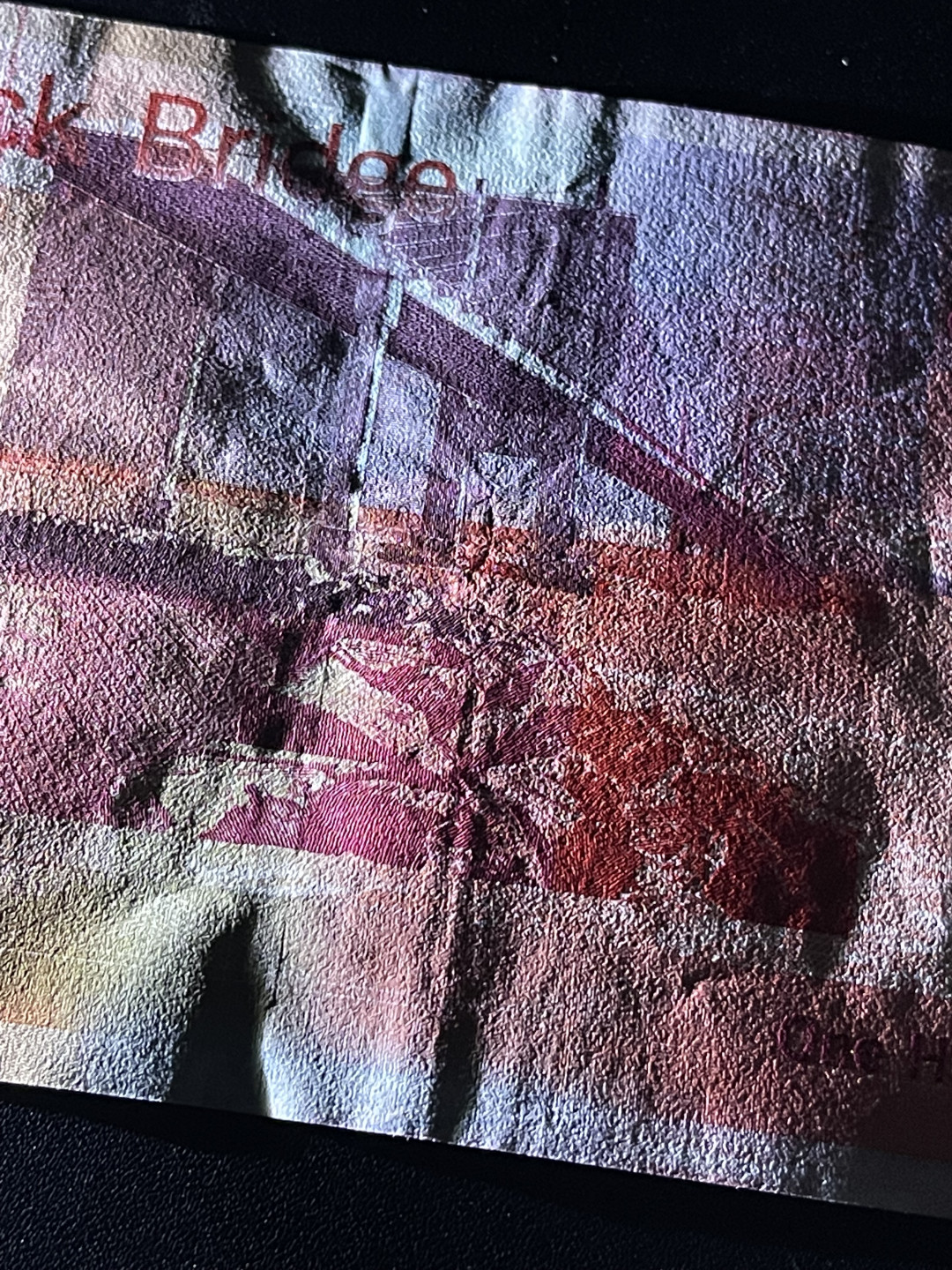 🌟2022新年第二拍《外钞收藏家》第一百六十期拍卖（本期81件） 2014年苏格兰100镑 无47靓号 全新 安全线旁边有疑似安全线压出的印