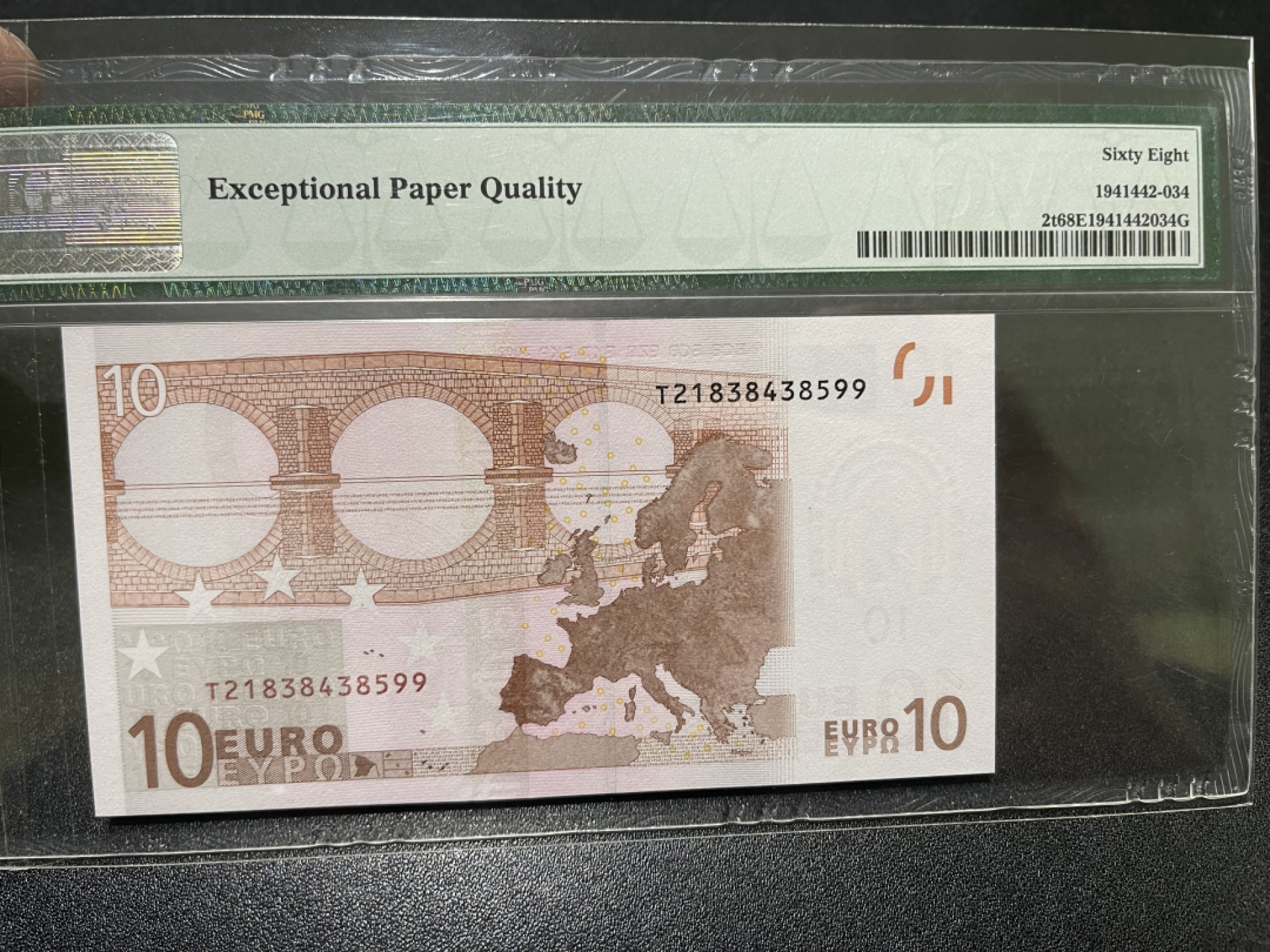 🌟2022新年第二拍《外钞收藏家》第一百六十期拍卖（本期81件） 2002年一签10欧元 PMG66 爱尔兰版