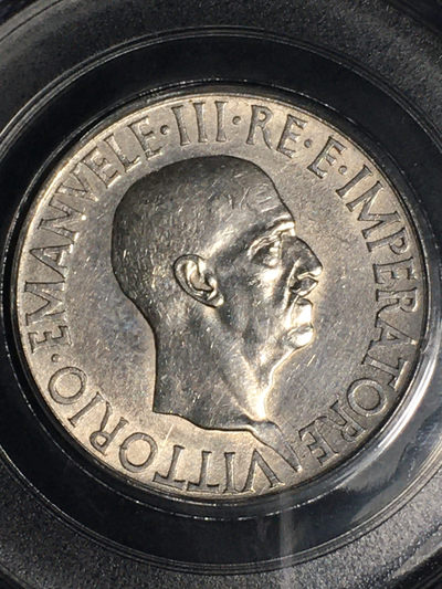 外国银币专场放漏16件 - 1936年意大利银币10里拉