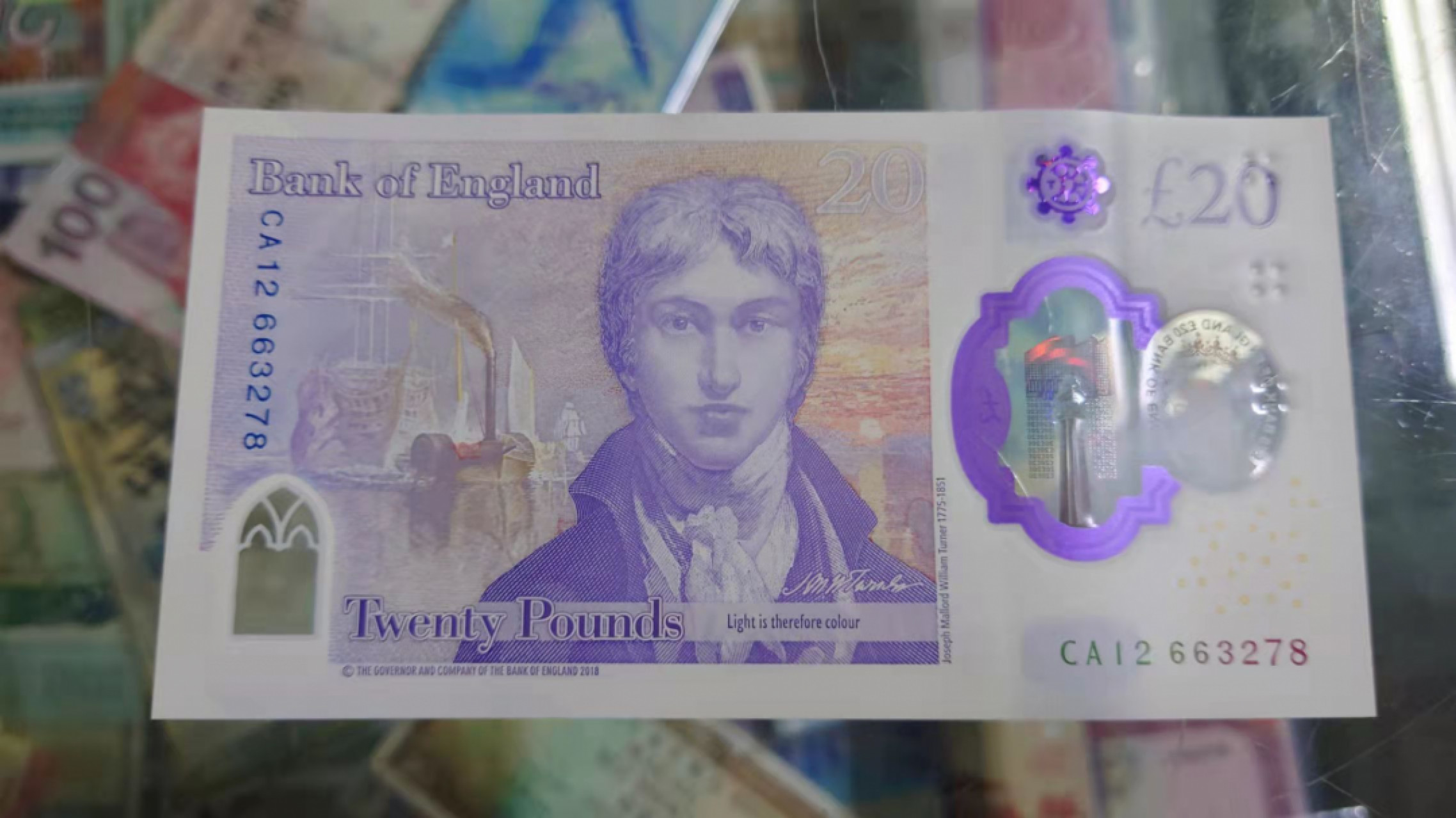 1.10晚群里有新品看下方预告群里先卖【囧羊收藏】精选微拍第44期暨2022年第一期  世界钱币精选 2020年英国G序列20镑  全程无4尾8 全新UNC 塑料窗完美