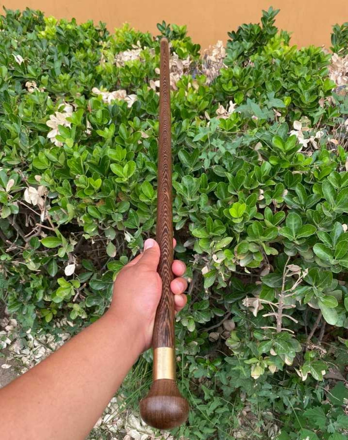 鸡翅木圆头拐棍