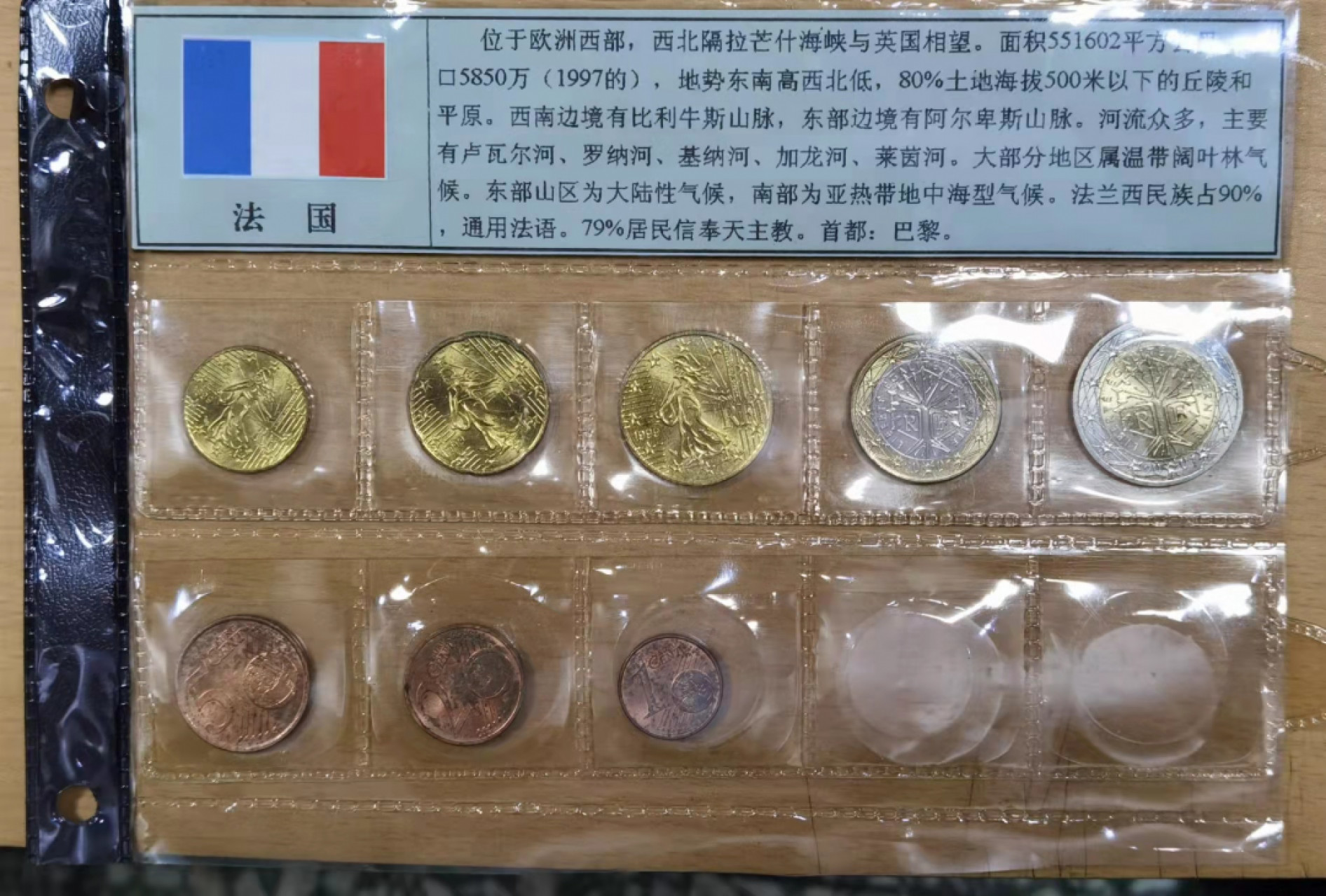 北京马甸外国钱币专卖店微拍第六十七期，非贵金属外国纪念币，流通币专场，陆续上新欢迎关注 好品法国流通币8枚／套